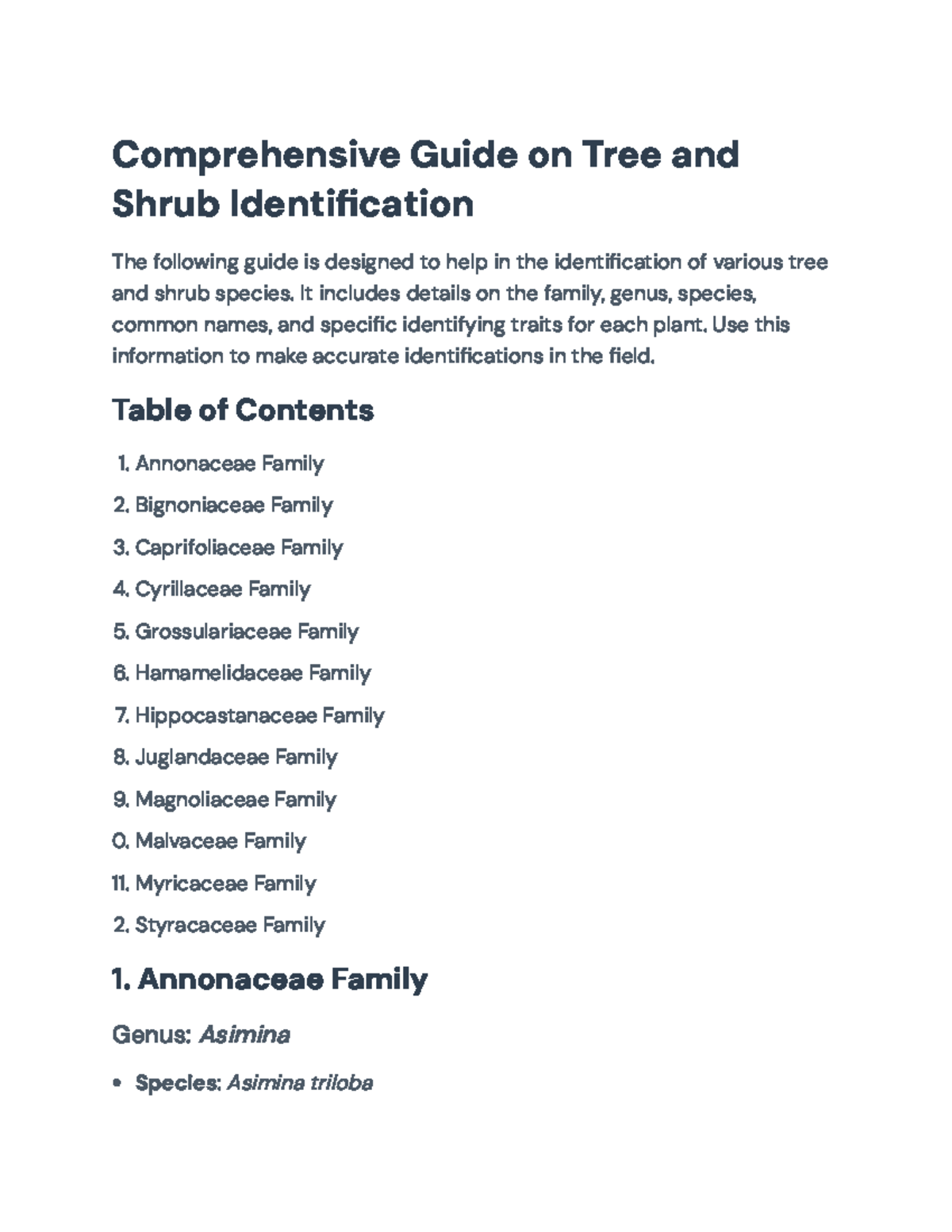 Comprehensive Guide to Tree and Shrub Identification Techniques ...