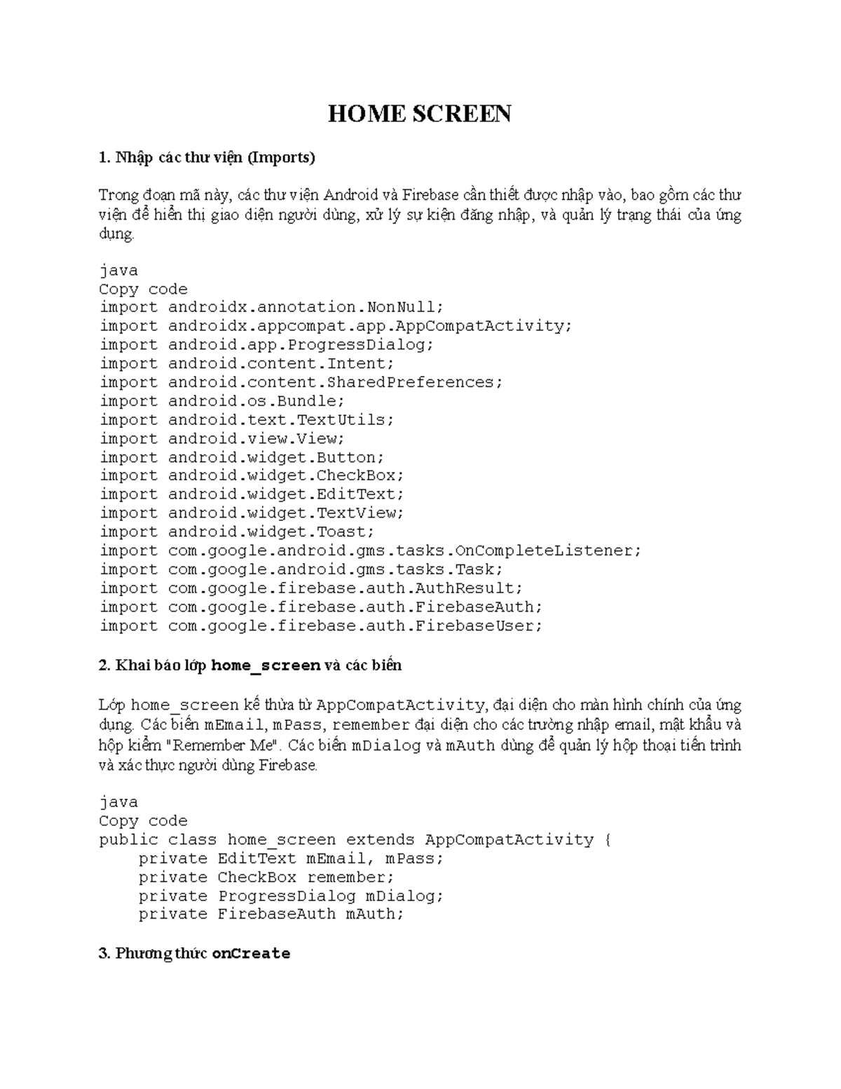 Android App Development - User Authentication & Management (CS101 ...