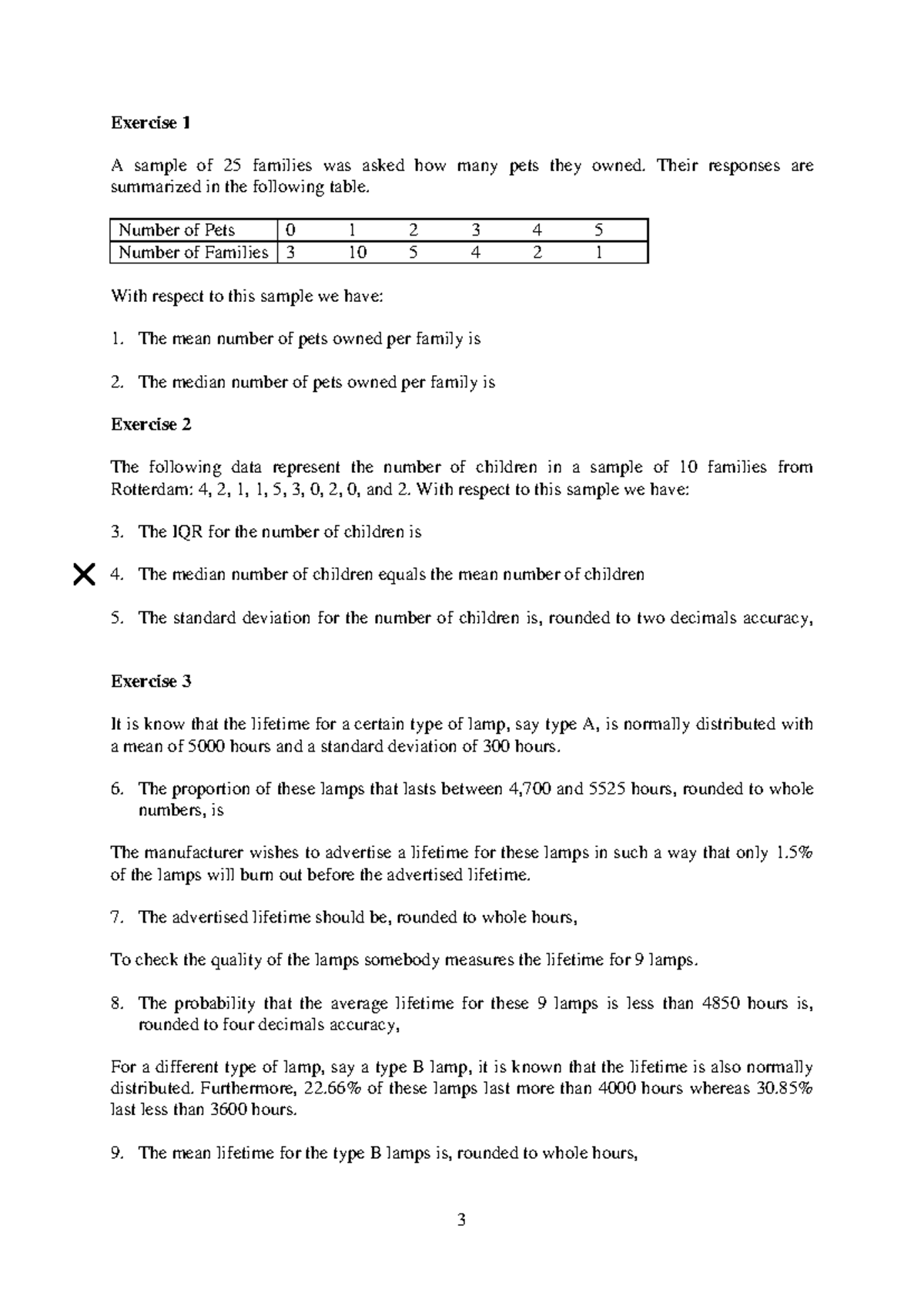 Practice Exam 1: Statistics and Probability Concepts - Studeersnel