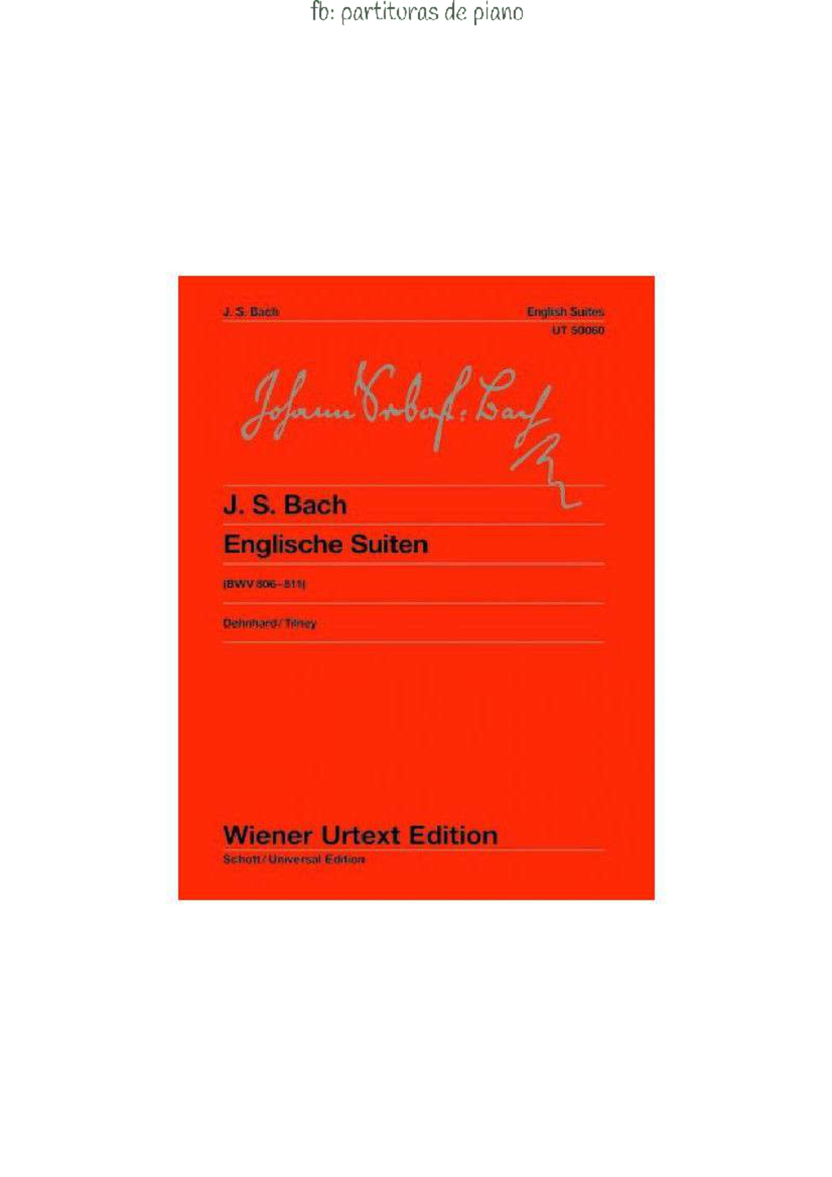 Bach English Suites BWV 806-811: Piano Sheet Music Analysis - Studocu
