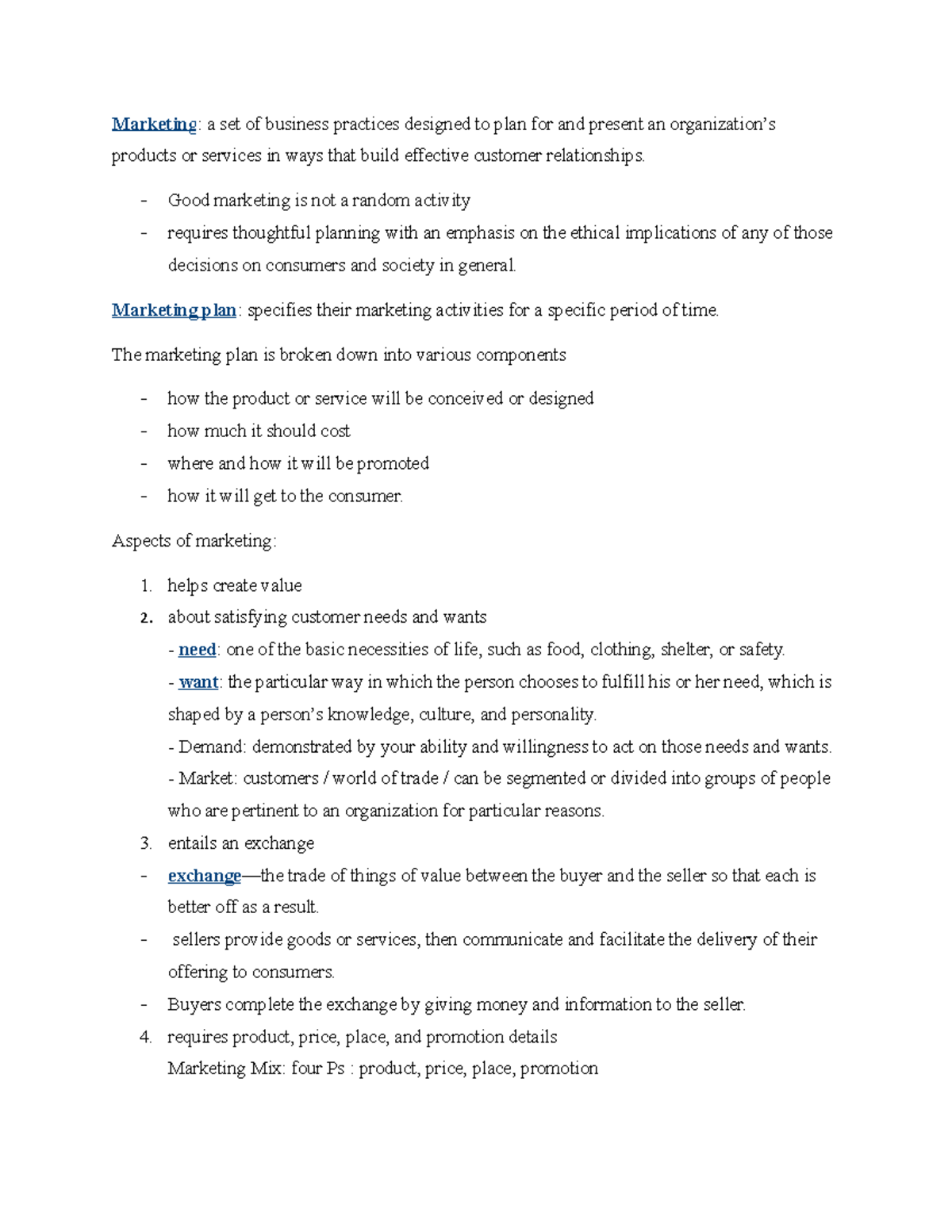 Marketing Strategies and Planning: Comprehensive Overview for MKT 101 ...