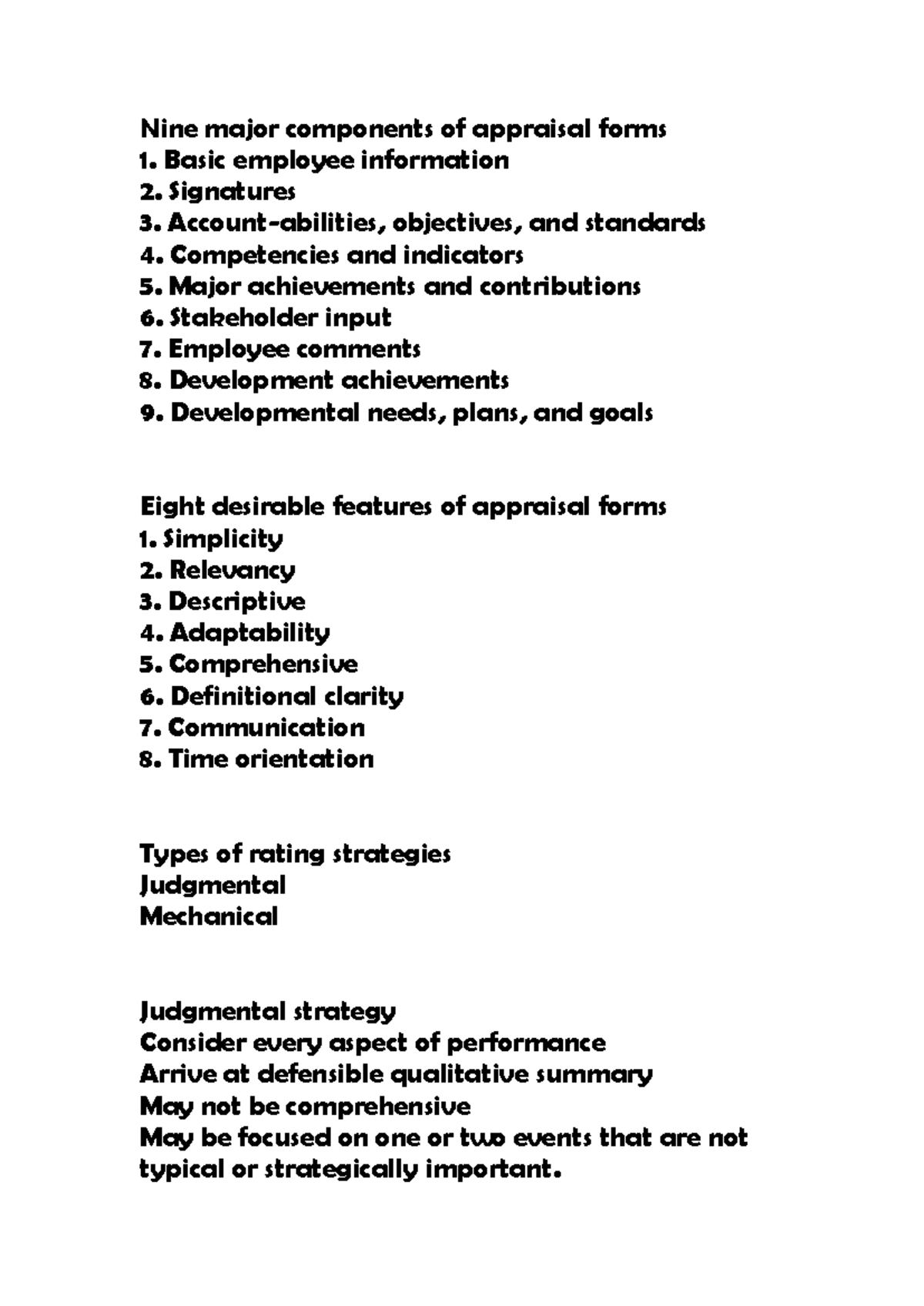 Chapter Summary: Key Components and Strategies for Performance ...