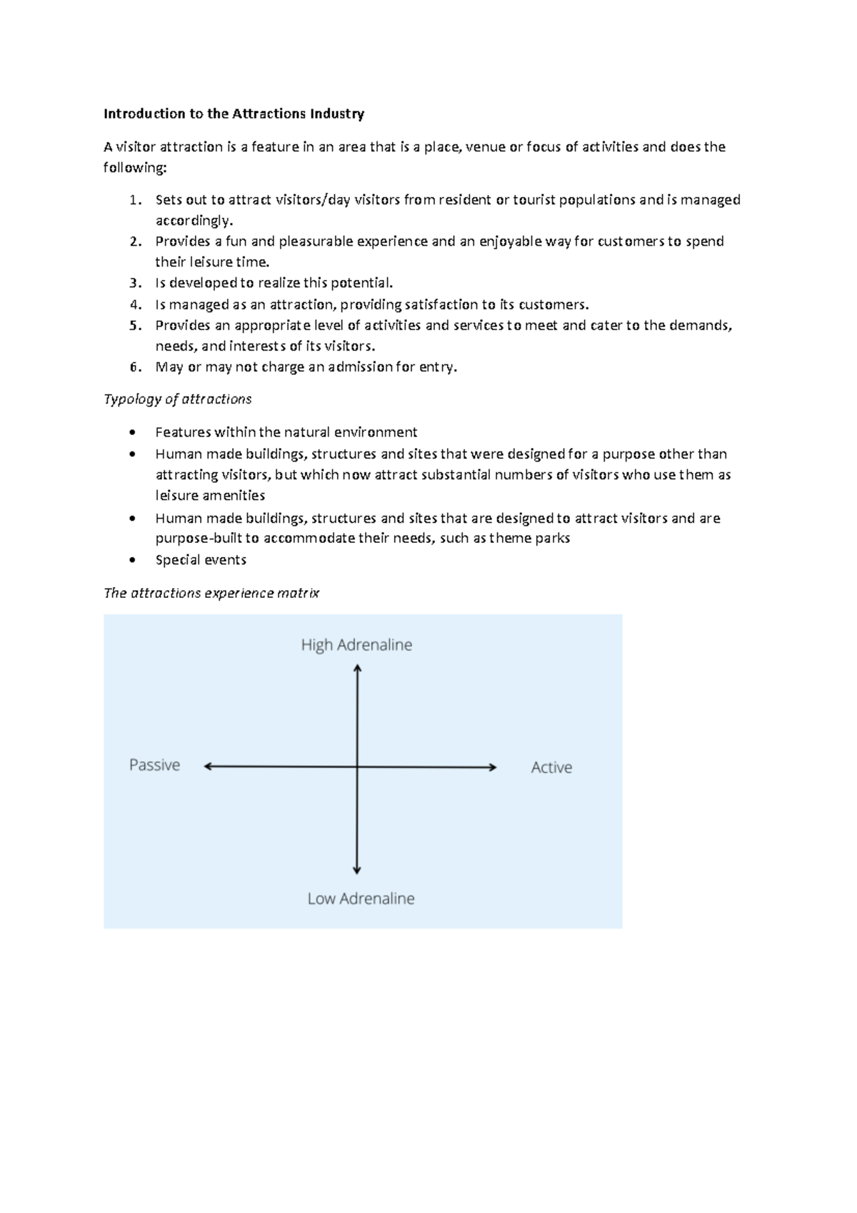 Project 1 - Comprehensive Overview of the Attractions Industry ...