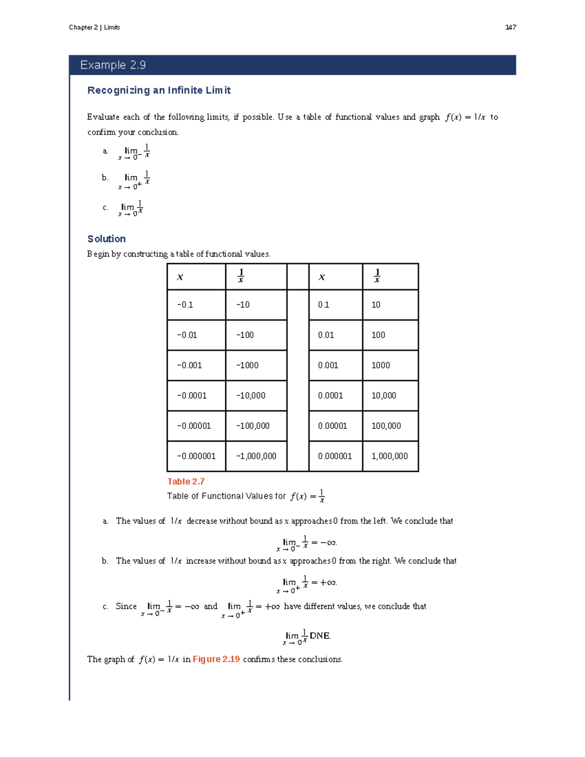 Chapter 2 Limits: Evaluating Infinite Limits in Calculus (Calc 1) - Studocu