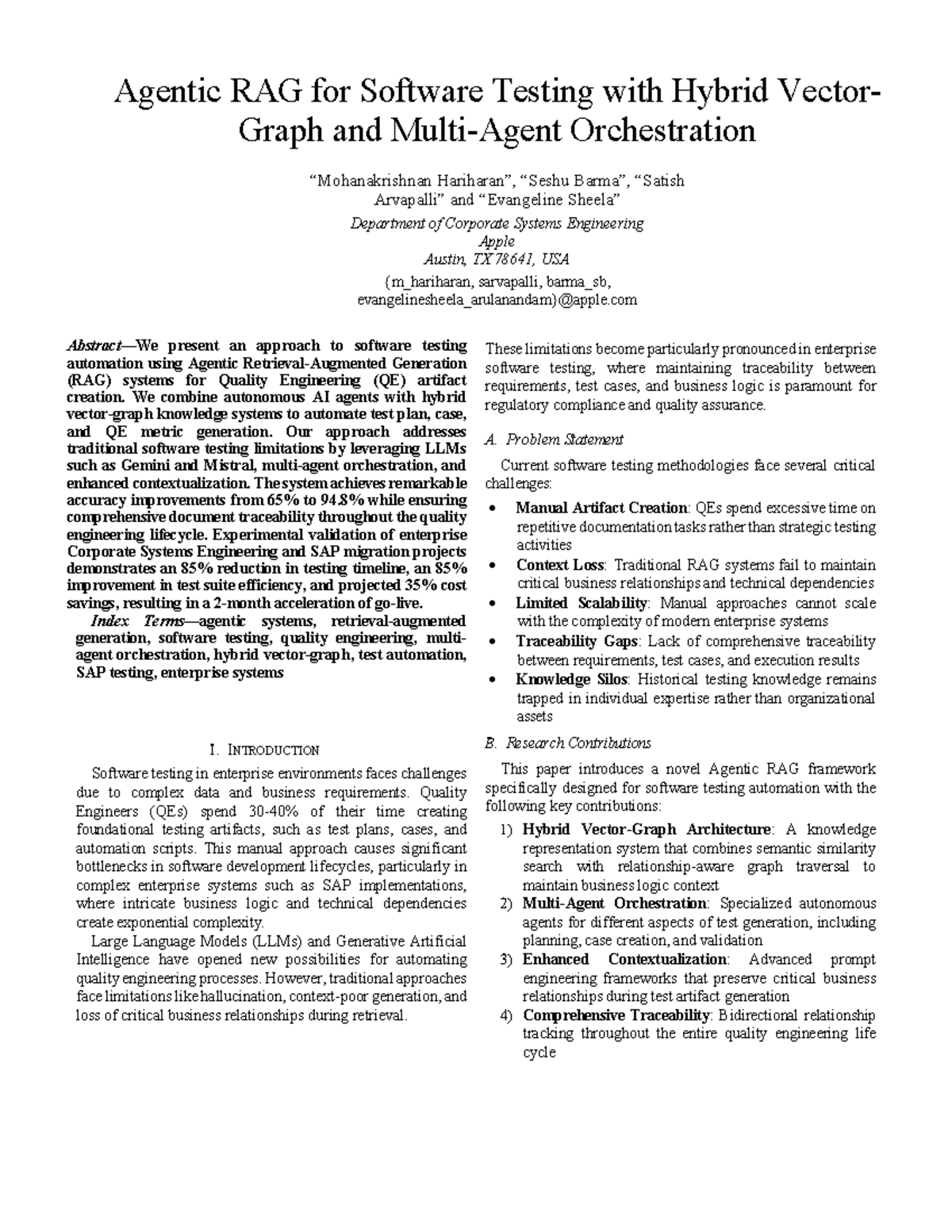 Agentic RAG Framework for Automated Software Testing in Corporate ...