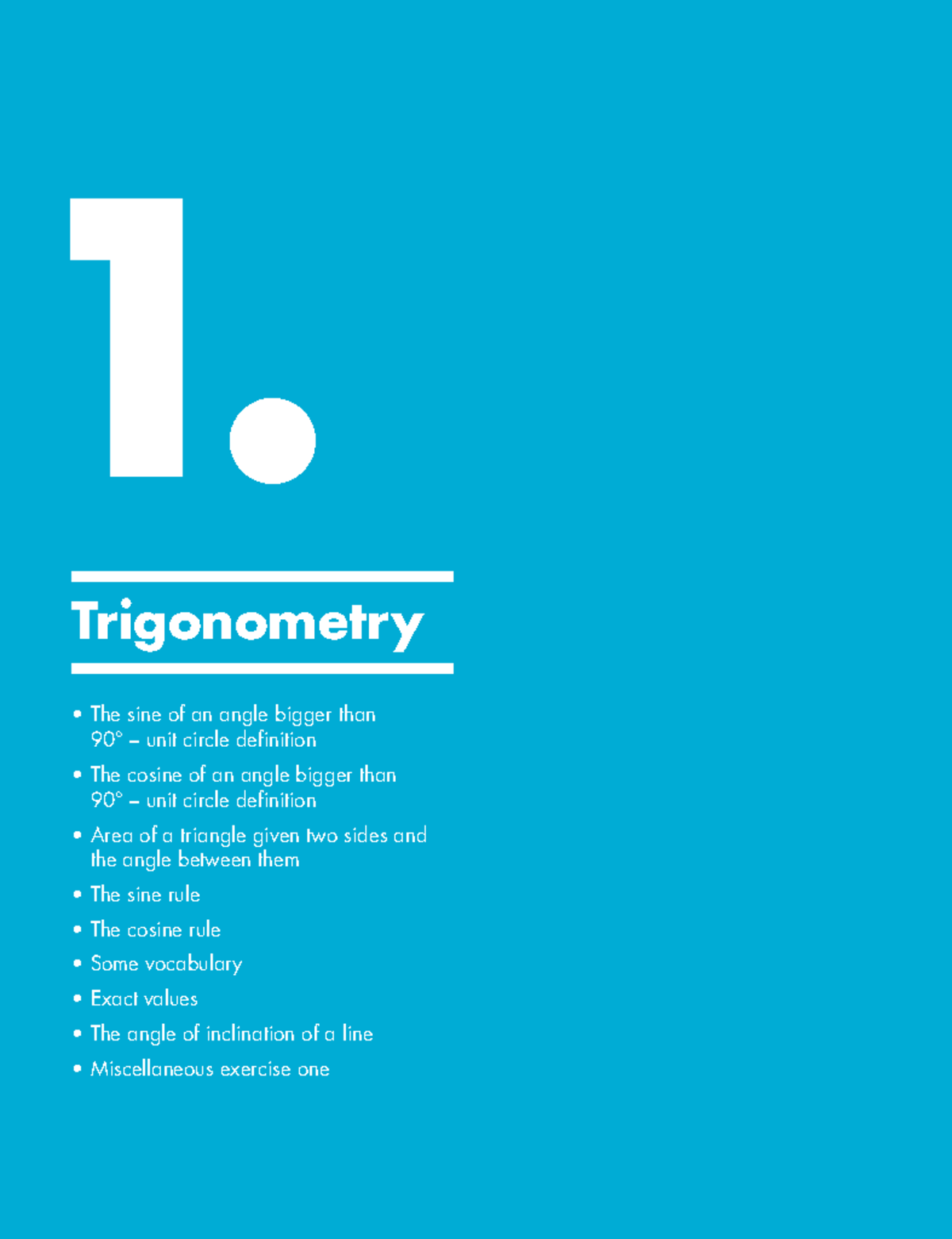 1. Trigonometry Unit 1: Sine and Cosine Rules Explained - Studocu