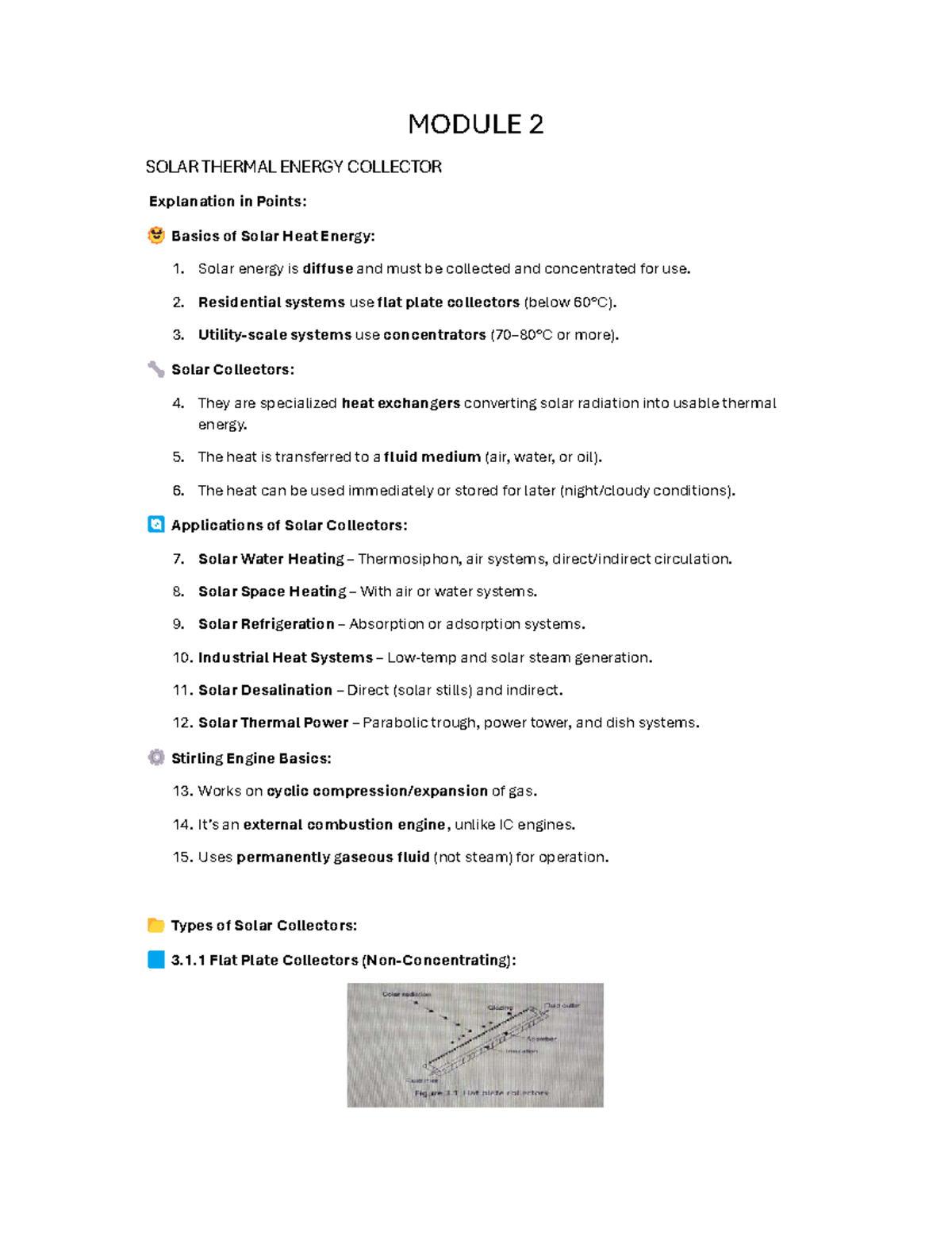 TRES Module 2 - Summary of Solar Thermal Energy Collectors and ...