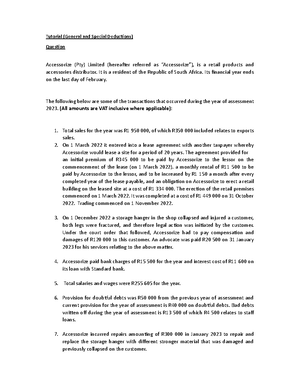 Assessment 2 Question information V - FACULTY OF MANAGEMENT SCIENCES ...