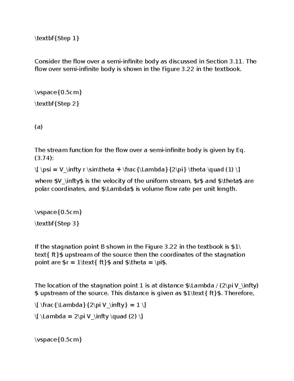 Fluid Dynamics: Flow Over a Body - Section 3.11 Analysis - Studocu