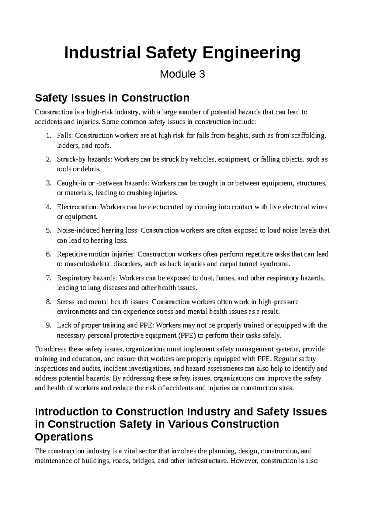 ISE Module 3 - ISE Notes - Industrial Safety Engineering Module 3 ...