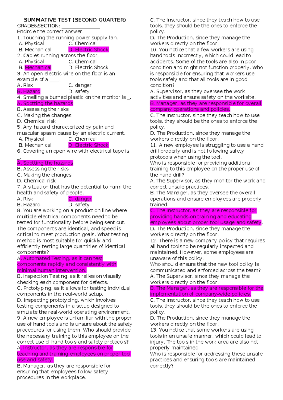 Solution for Chapter 9: Problem 3 - Financial Statements Breakdown ...