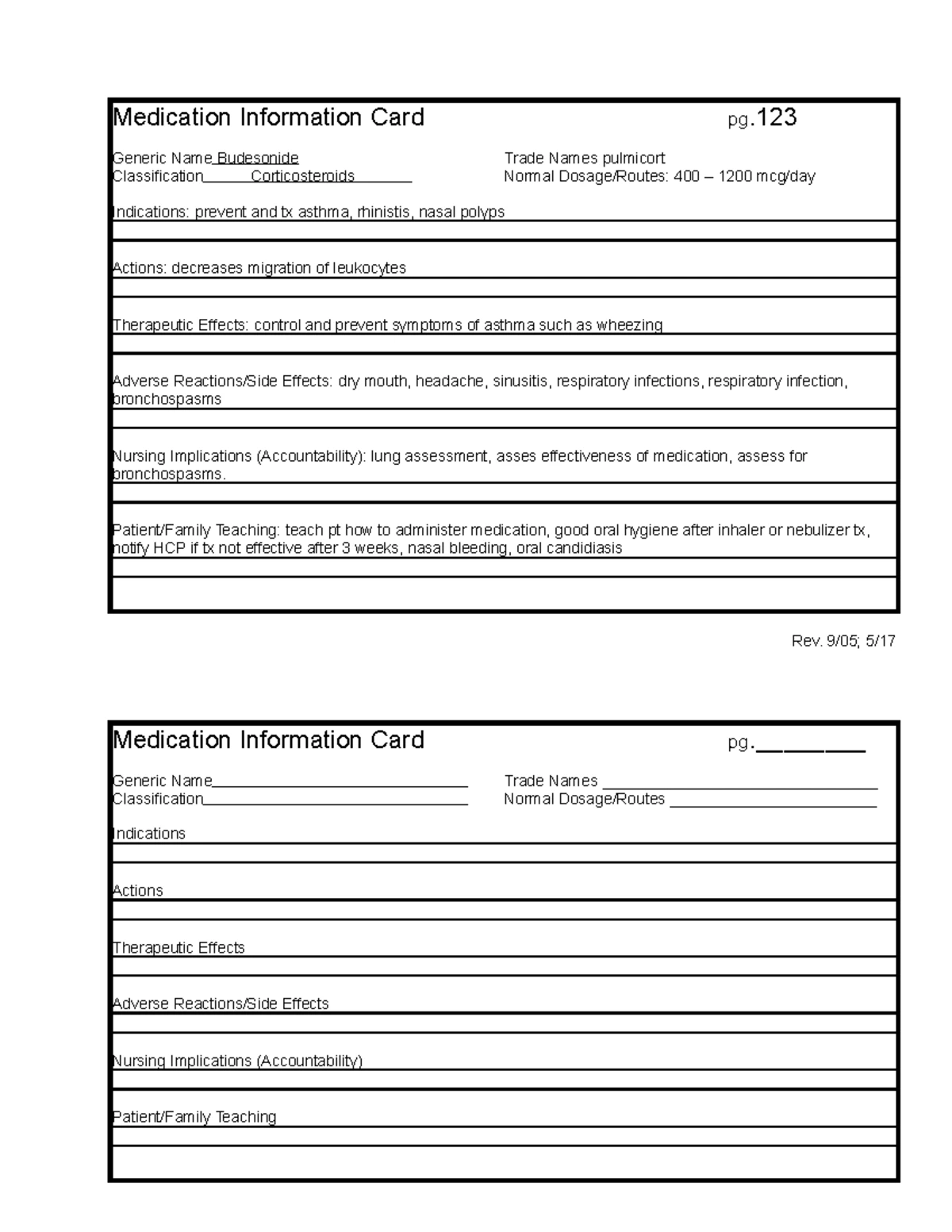 Med Cards - Medication Information Card pg._ 670 _ Generic Name ...