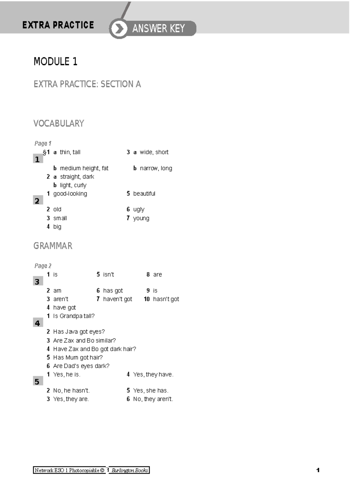 04Network 1 Extra Practice Mod1 Vocabulary & Grammar - Studocu