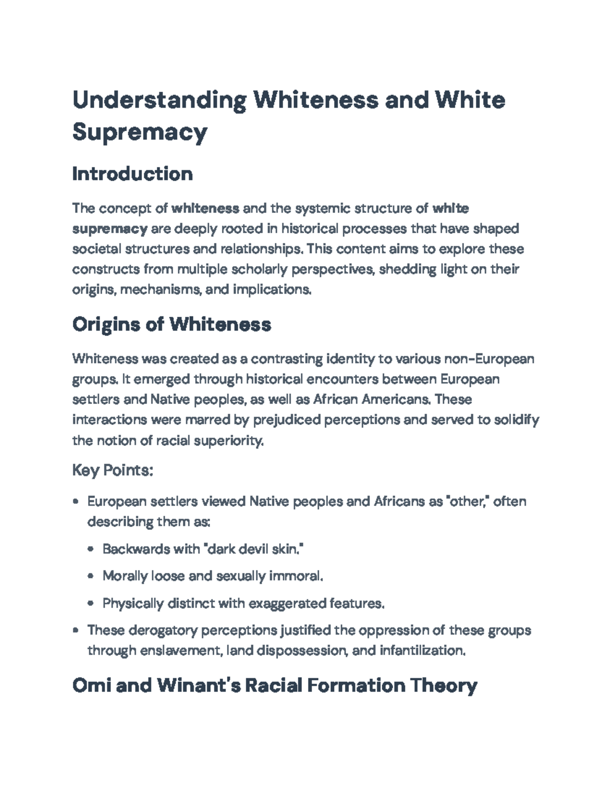 Understanding Whiteness and White Supremacy: Historical Perspectives ...