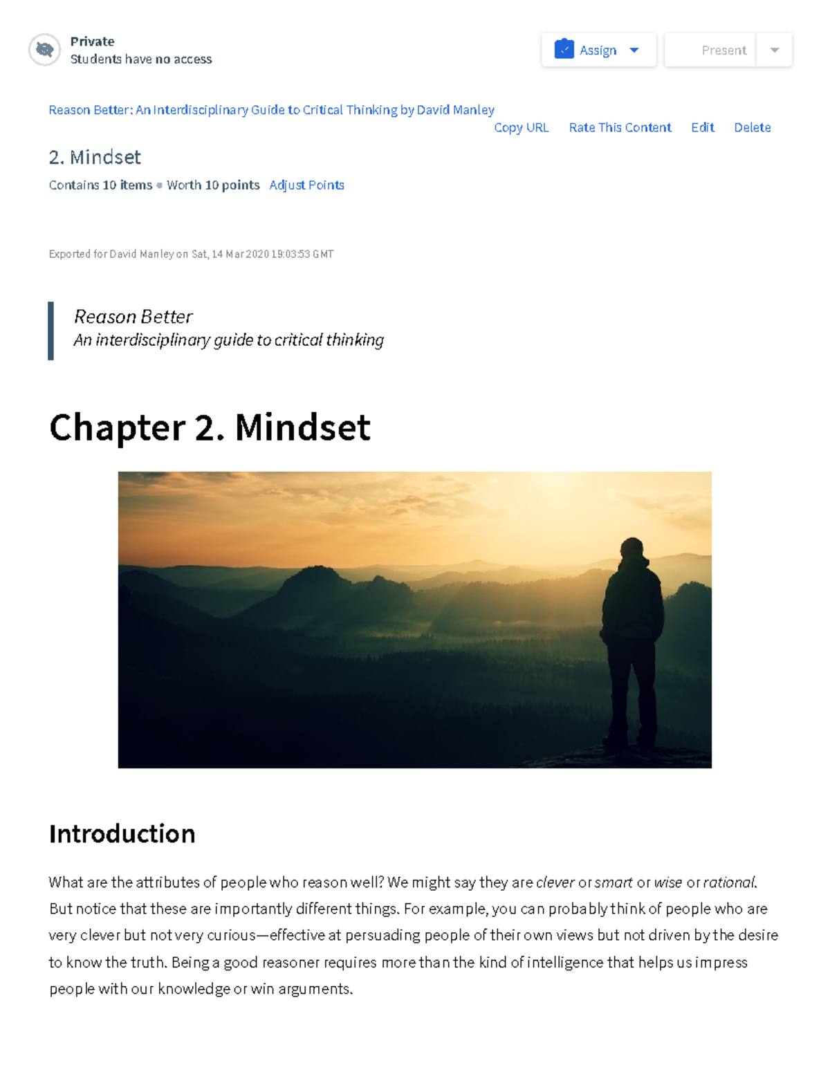 2. Mindset Reason Better An Interdisciplinary Guide to Critical