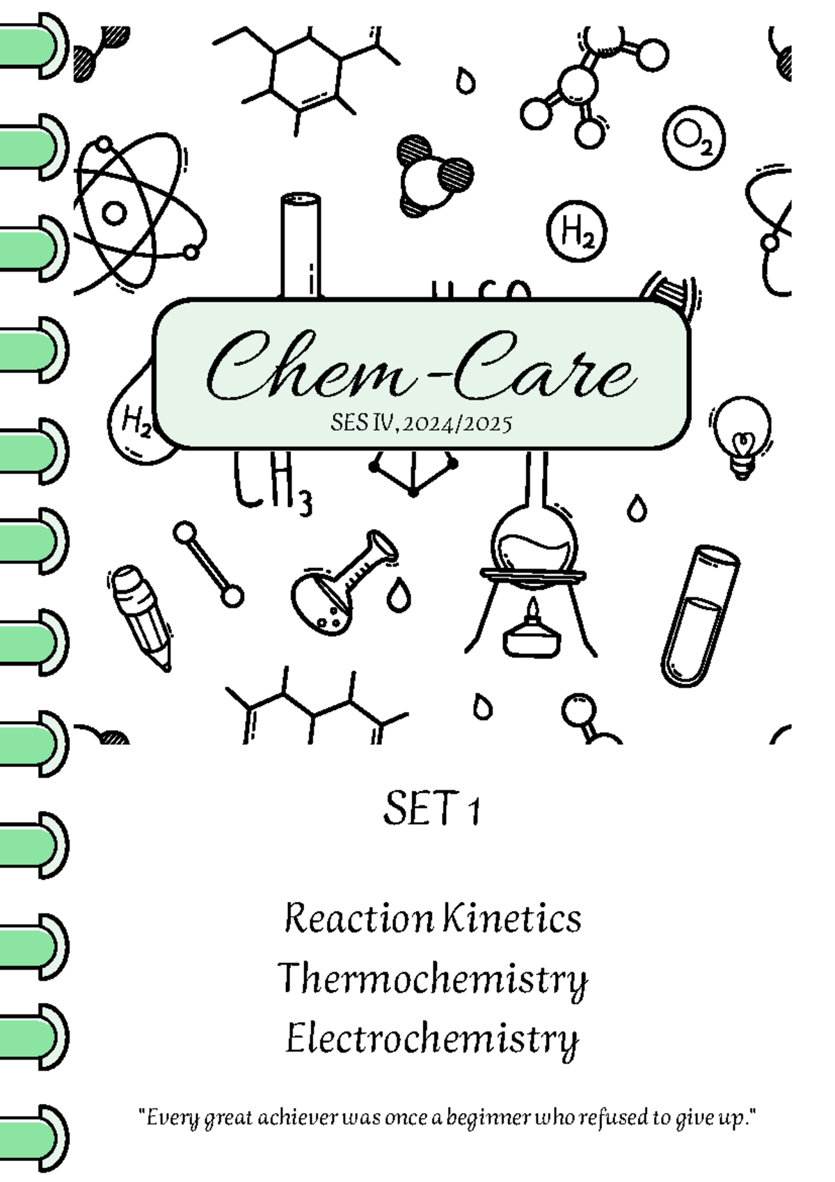 CHEM 101: SES IV, SET 1 - Reaction Kinetics & Electrochemistry Notes ...