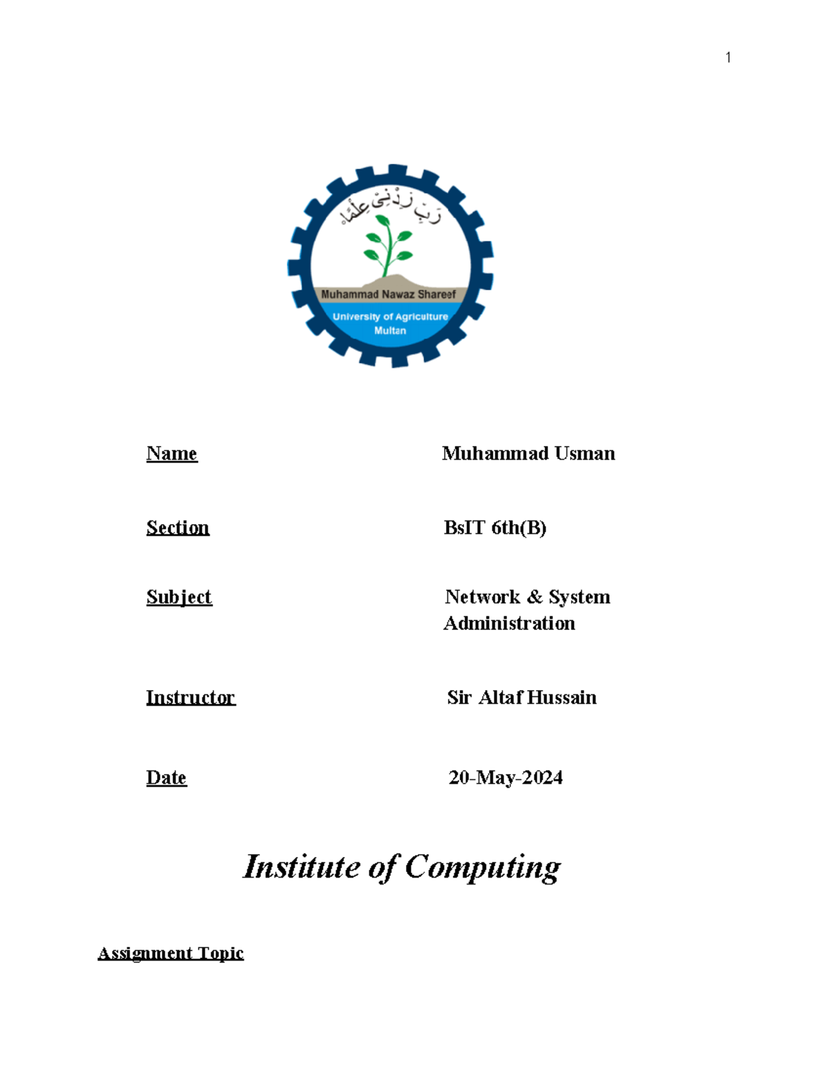 Networking Assignment: Configurations of NFS, DNS & Apache Servers ...