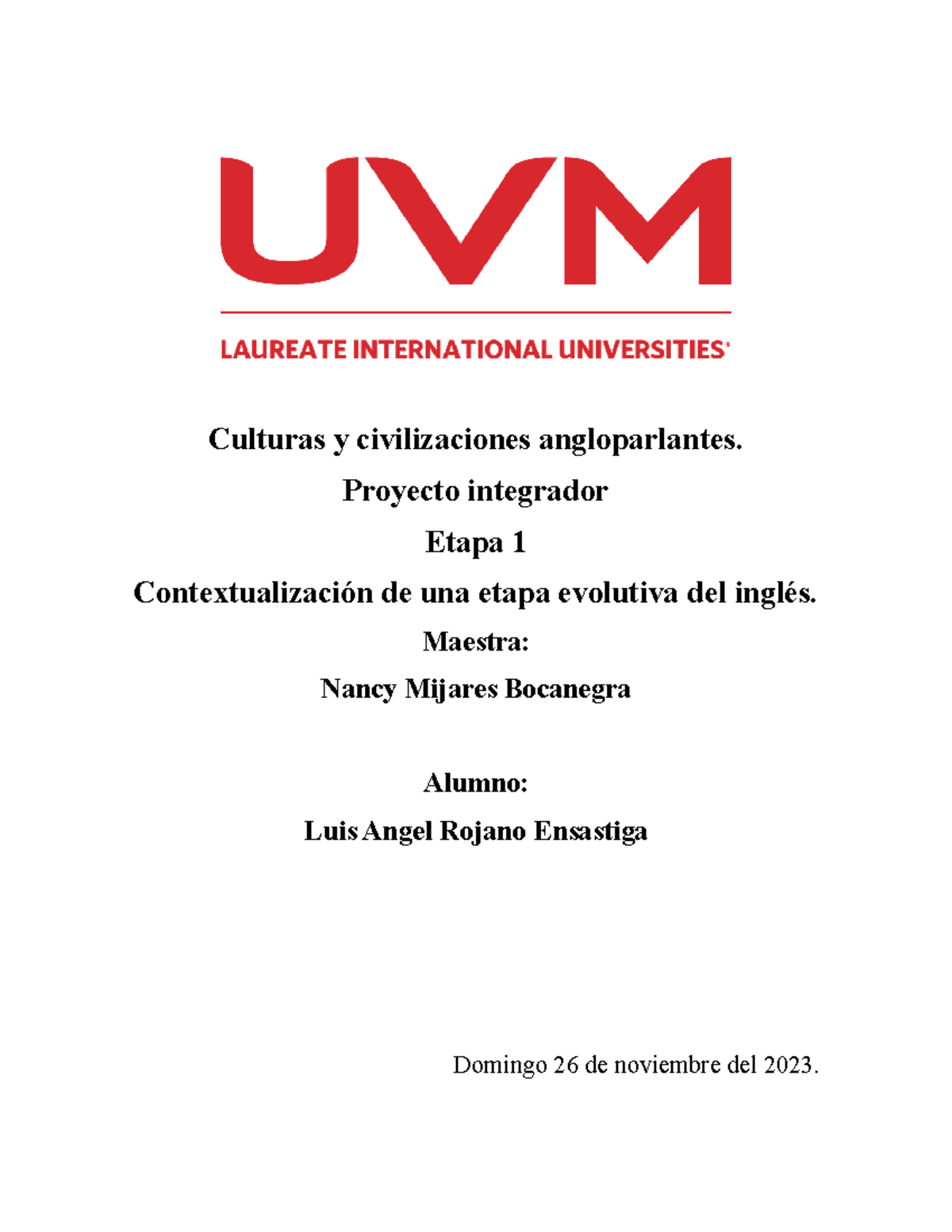 A6 LARE - Evolución del Inglés Moderno y sus Influencias Históricas - Document Preview