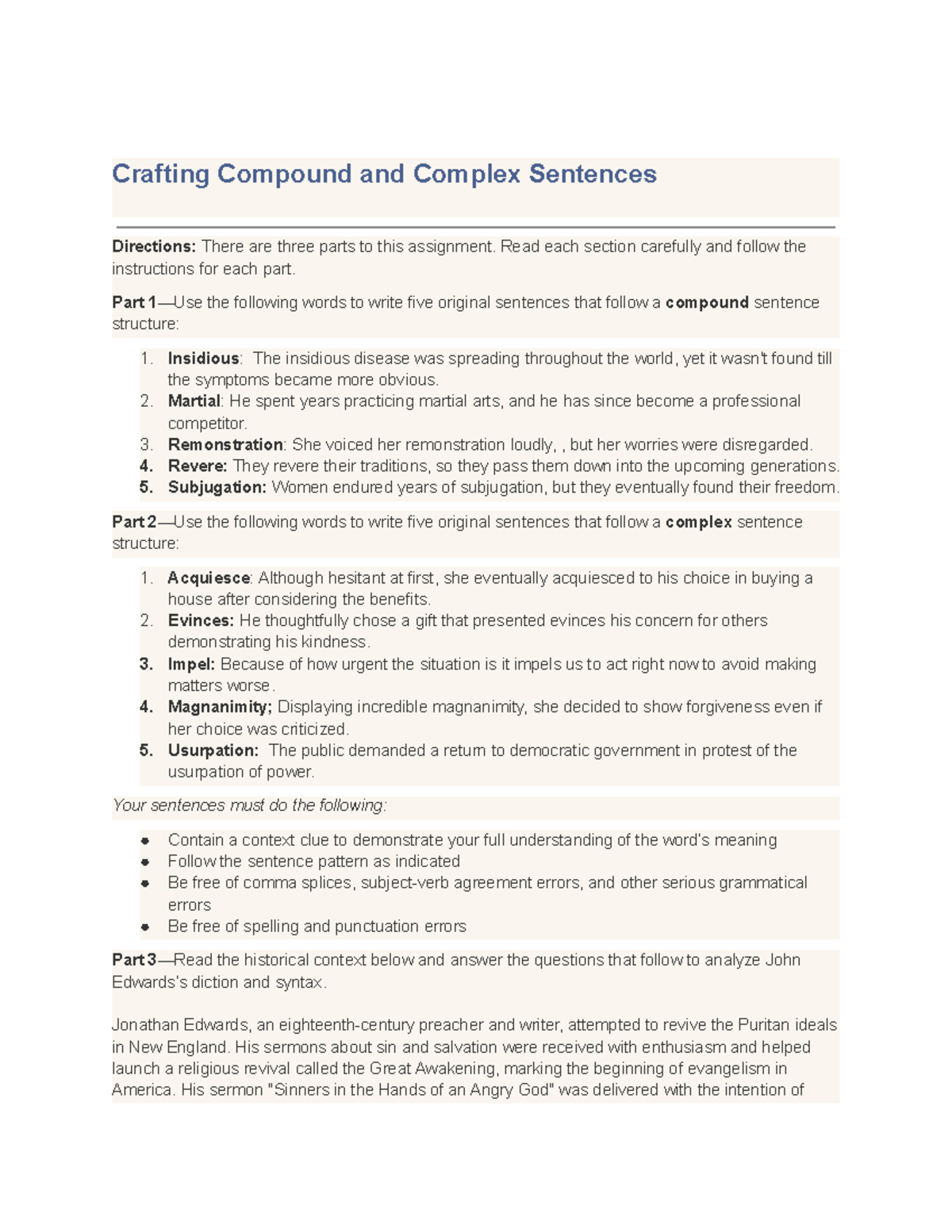 Crafting Compound and Complex Sentences: A Comprehensive Study Guide ...