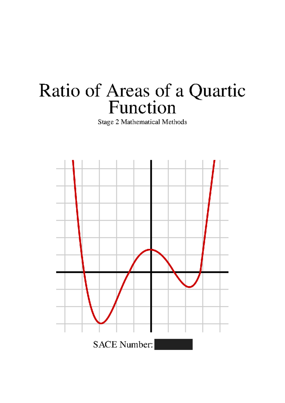 Ratio of Areas in Quartic Functions - Stage 2 Mathematical Methods SACE ...