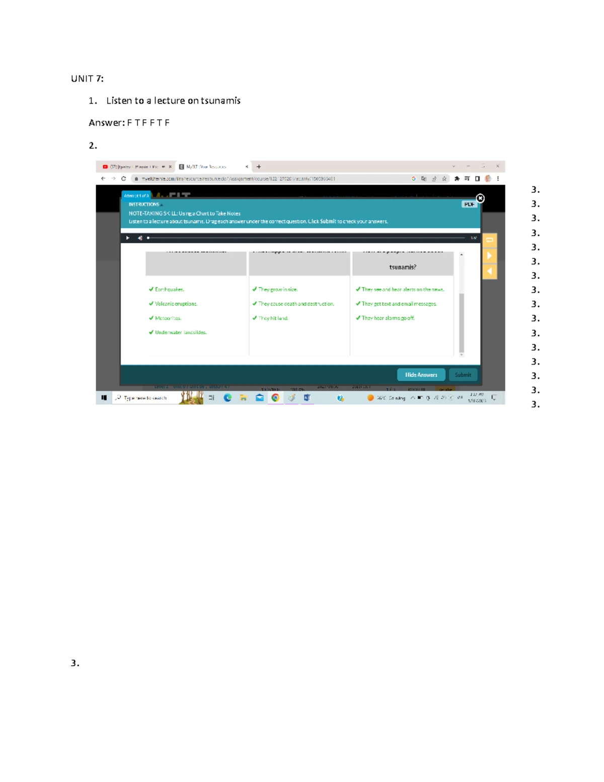 L11. Writing 4 - Task 1 - Tables - Before class - Tables I. Pre-writing ...