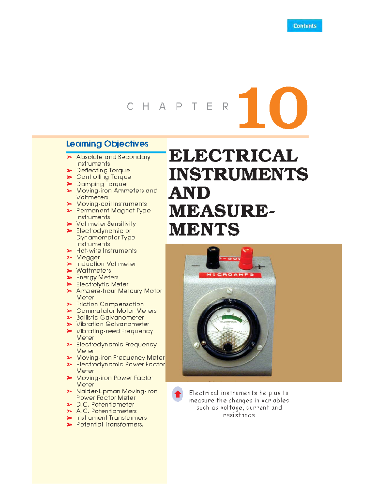 Chp-10 Electrical Instruments & Measurements Overview (Elect. Meas ...