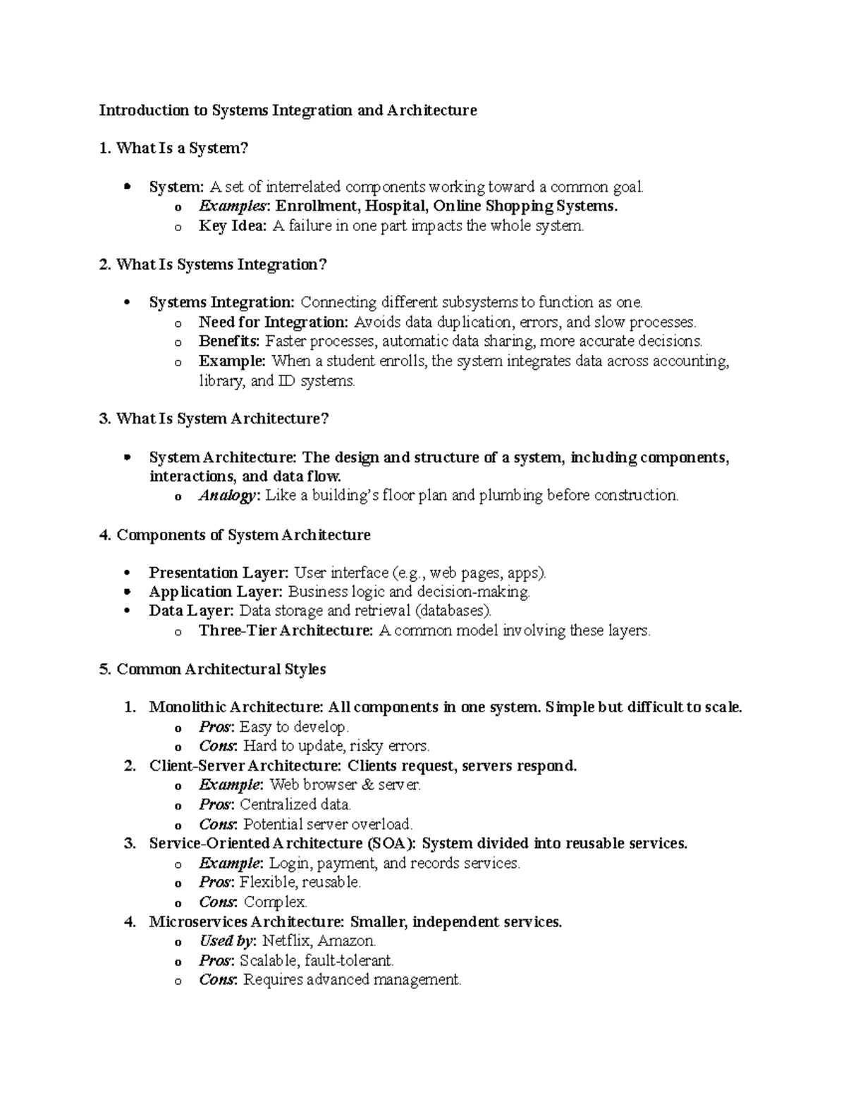 SIA-Reviewer: Comprehensive Guide to Systems Integration & Architecture ...