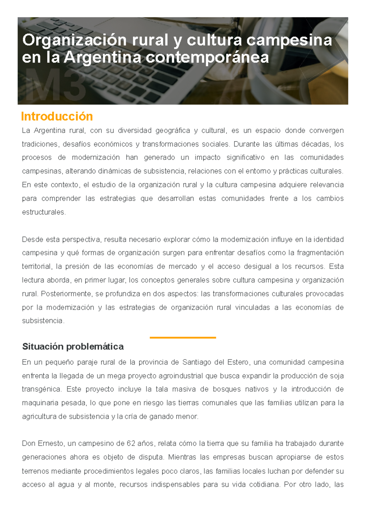 M3L2 - Organización Rural y Cultura Campesina en Argentina ...