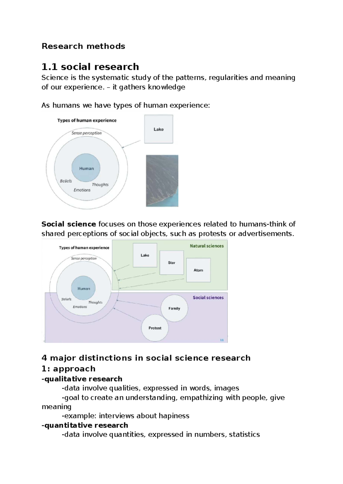 Research Methods 1.1: Midterm Summary on Social Research Techniques ...