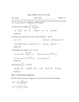 Math 1004 - Carleton - Calculus for Engineering or Physics - Studocu