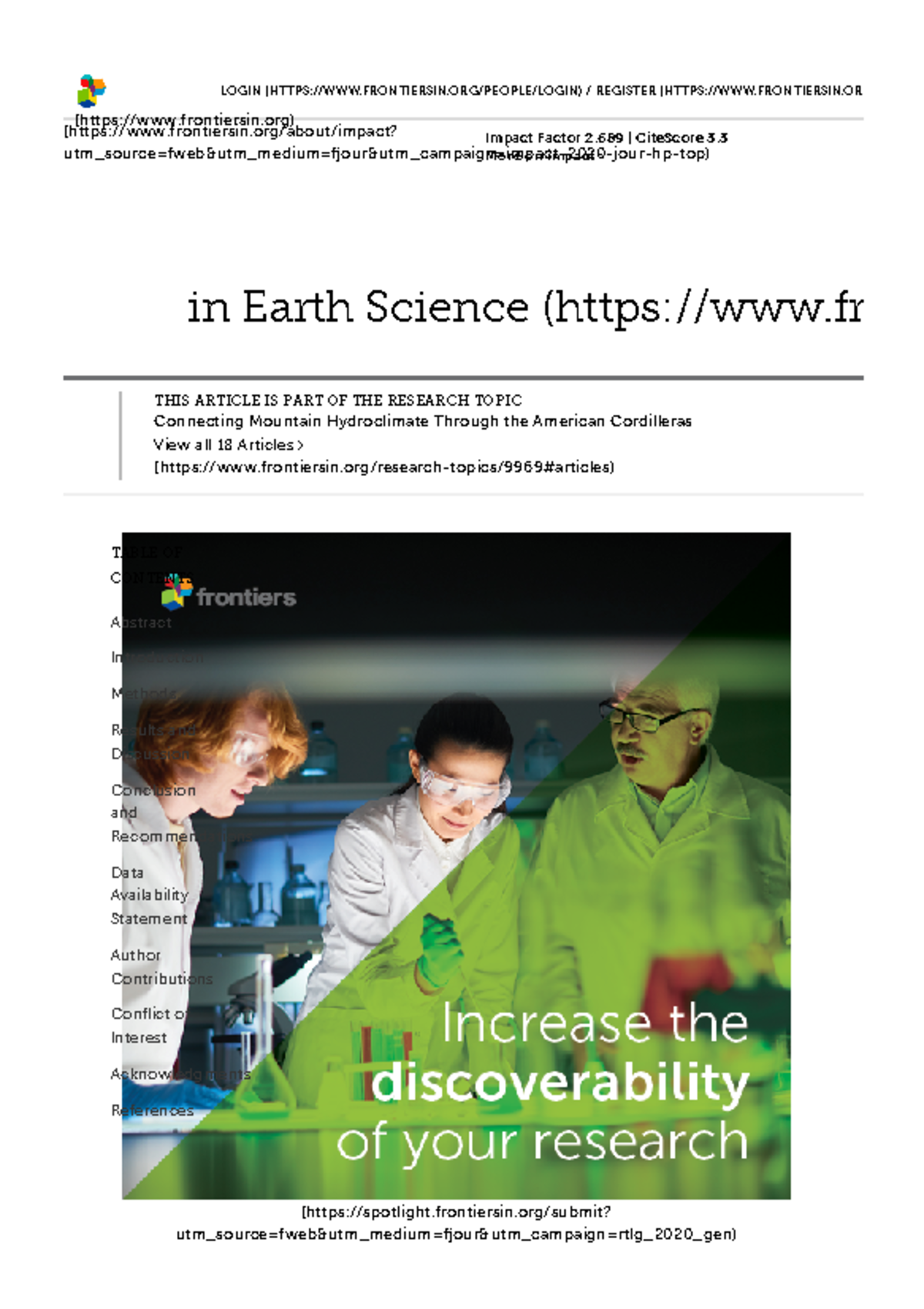 Frontiers Development and Validation of a Model to Evaluate the Water ...
