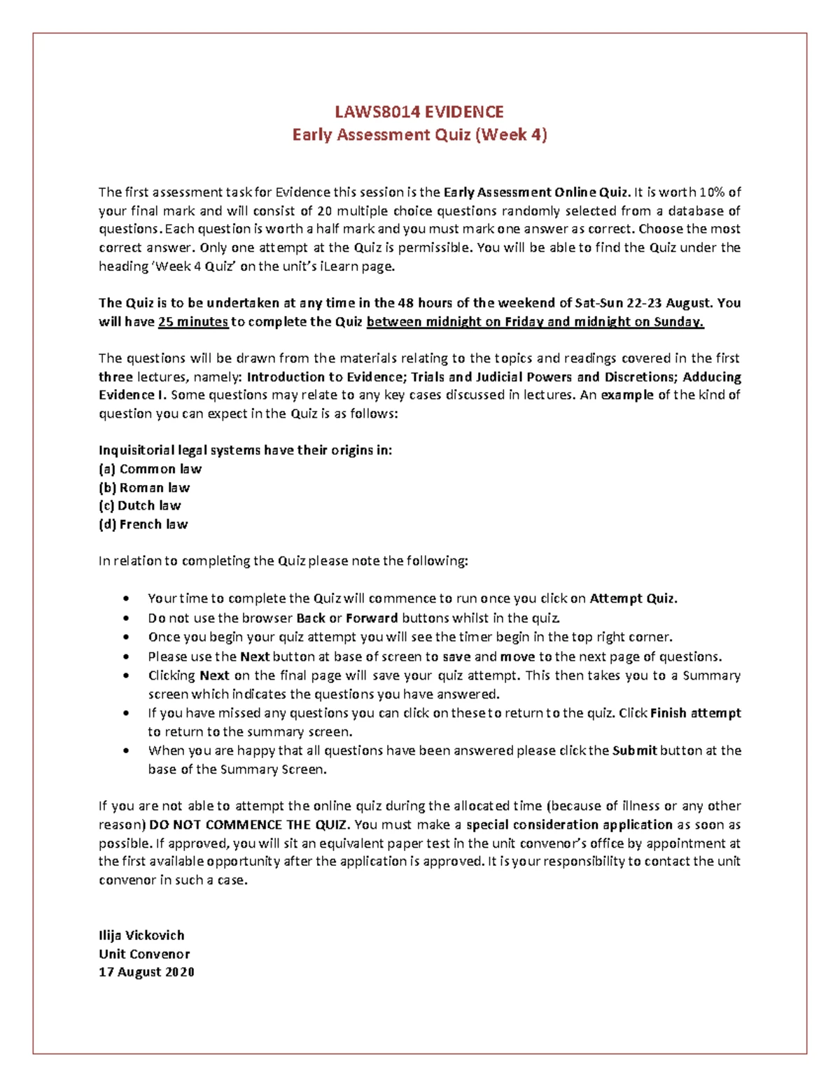 Bail Law and Its Impact: Week 4 Readings on Criminal Process (CRIM101 ...