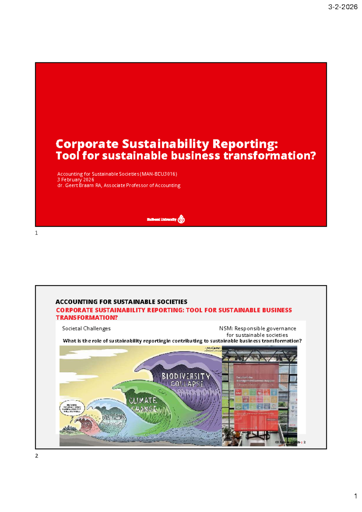 Corporate Sustainability Reporting: A Tool for Business Transformation ...