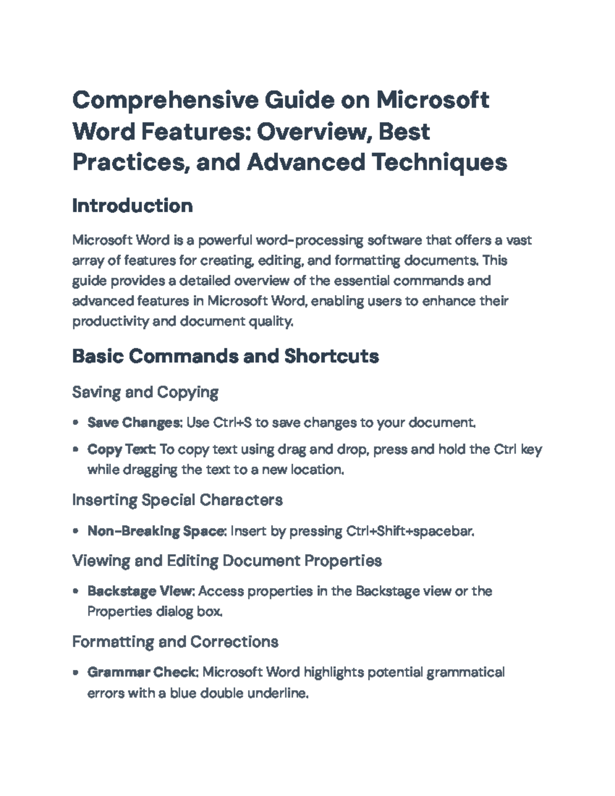 Comprehensive Guide on Microsoft Word Features: Tips & Techniques ...