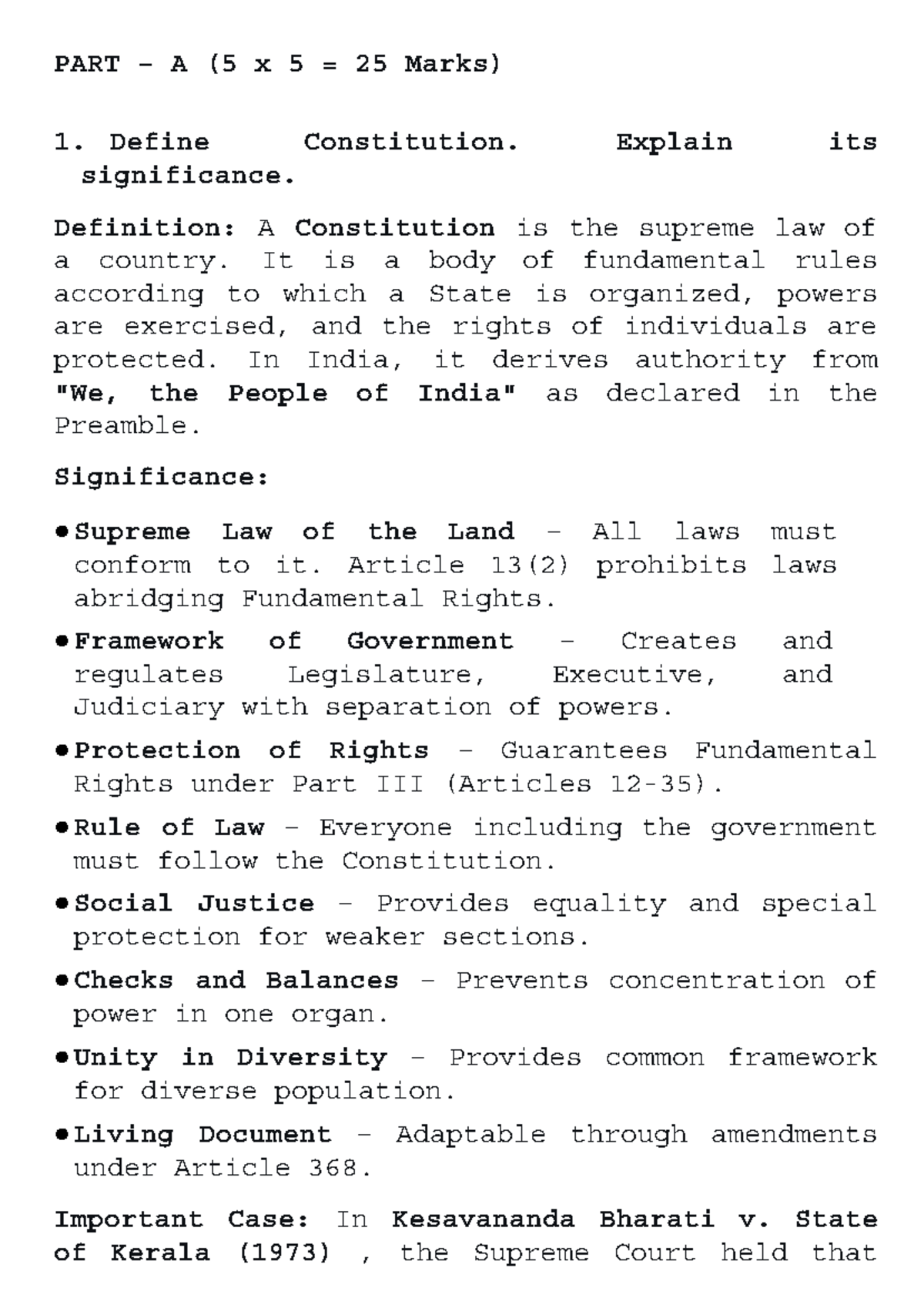 Constitutional Law Overview: Key Concepts & Significance (LAW 101 ...