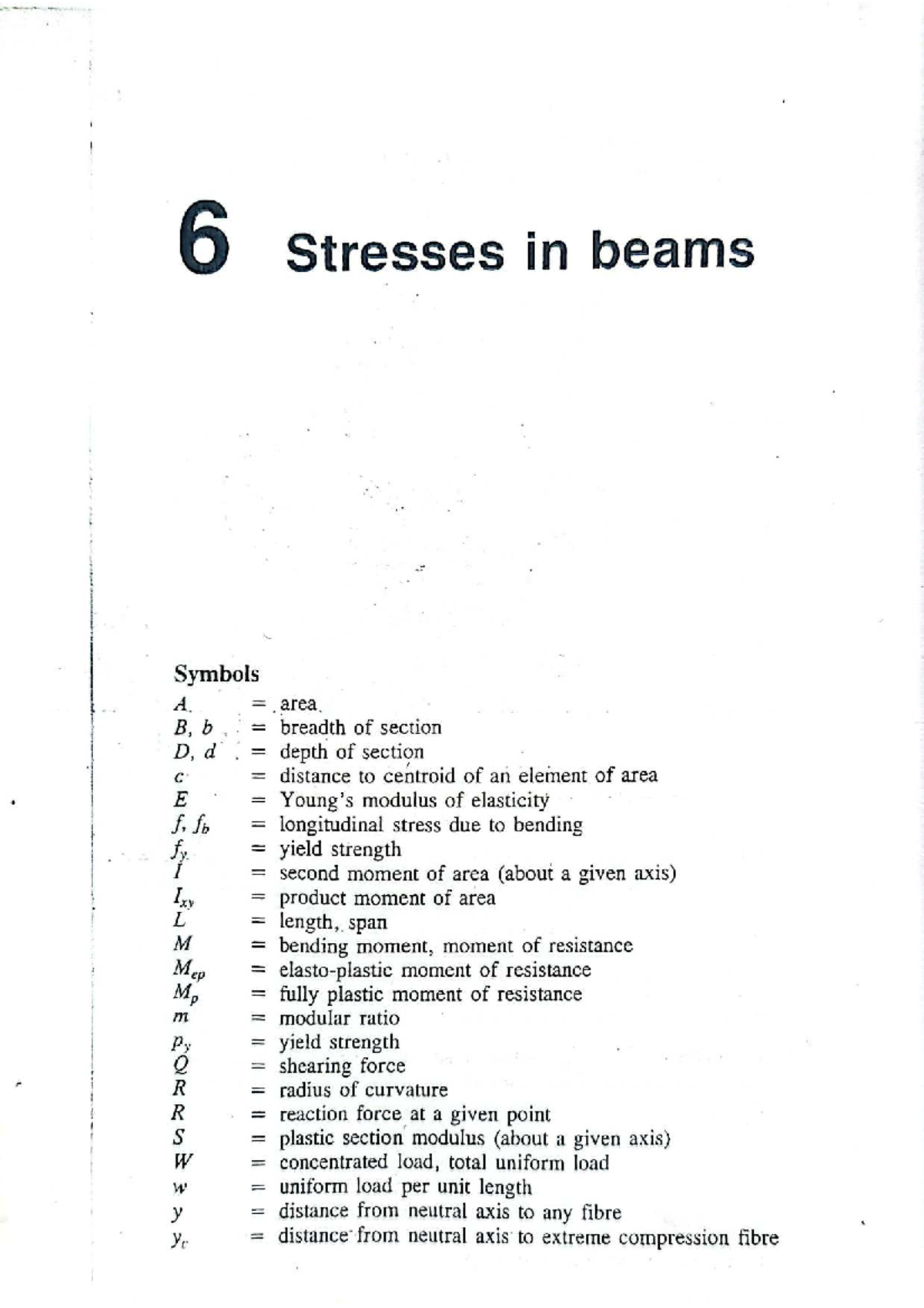 Bending Stresses in Beams: Strength of Materials Notes (ENG 101) - Studocu