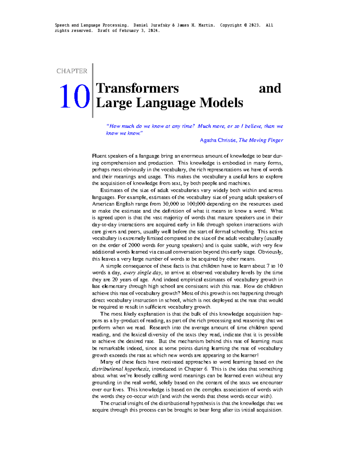 NLP 101: Chapter 10 - Transformers and Large Language Models - Studocu