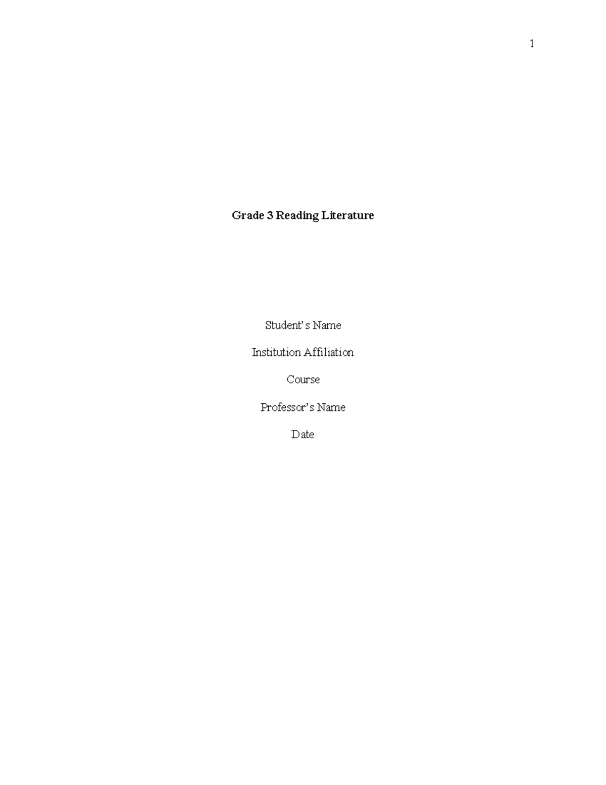Grade 3 Reading Lit: Story Map Creation Activity Guide - Studocu