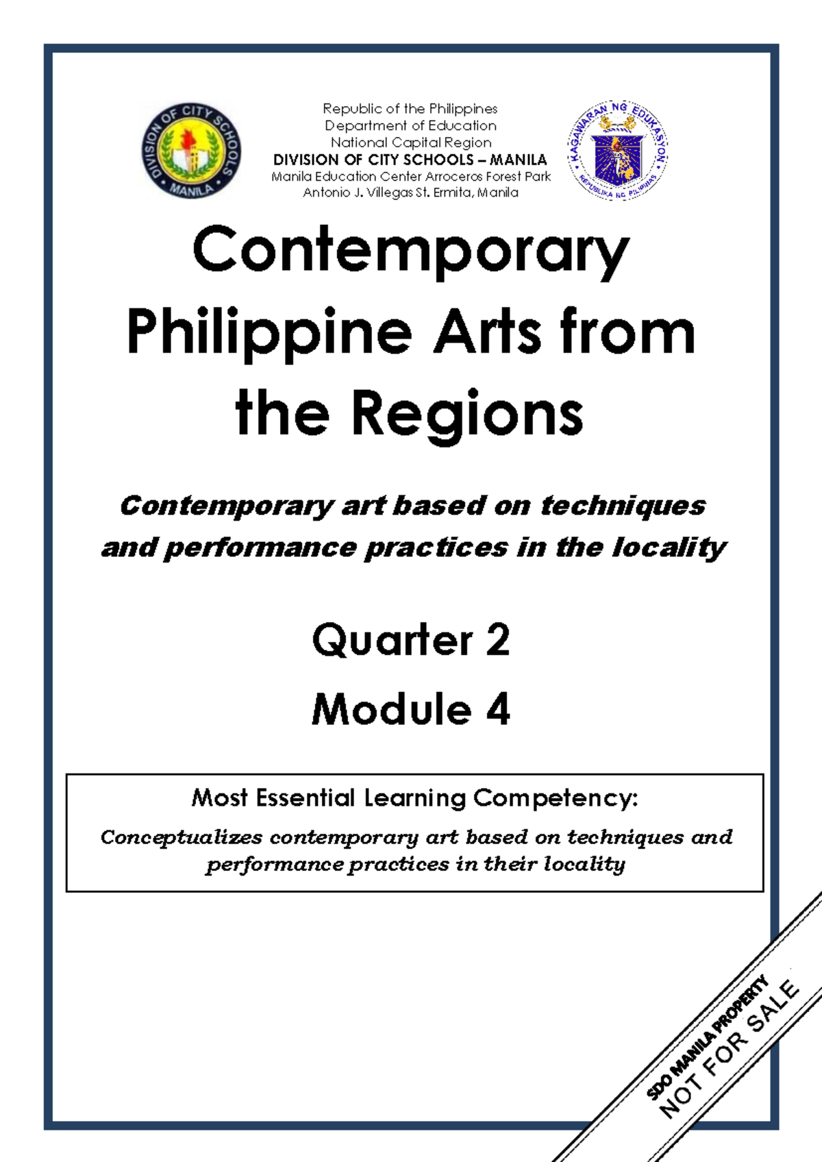 Copy-of-CPAR Q2 Mod4 - Arts - Contemporary Philippine Arts from the ...