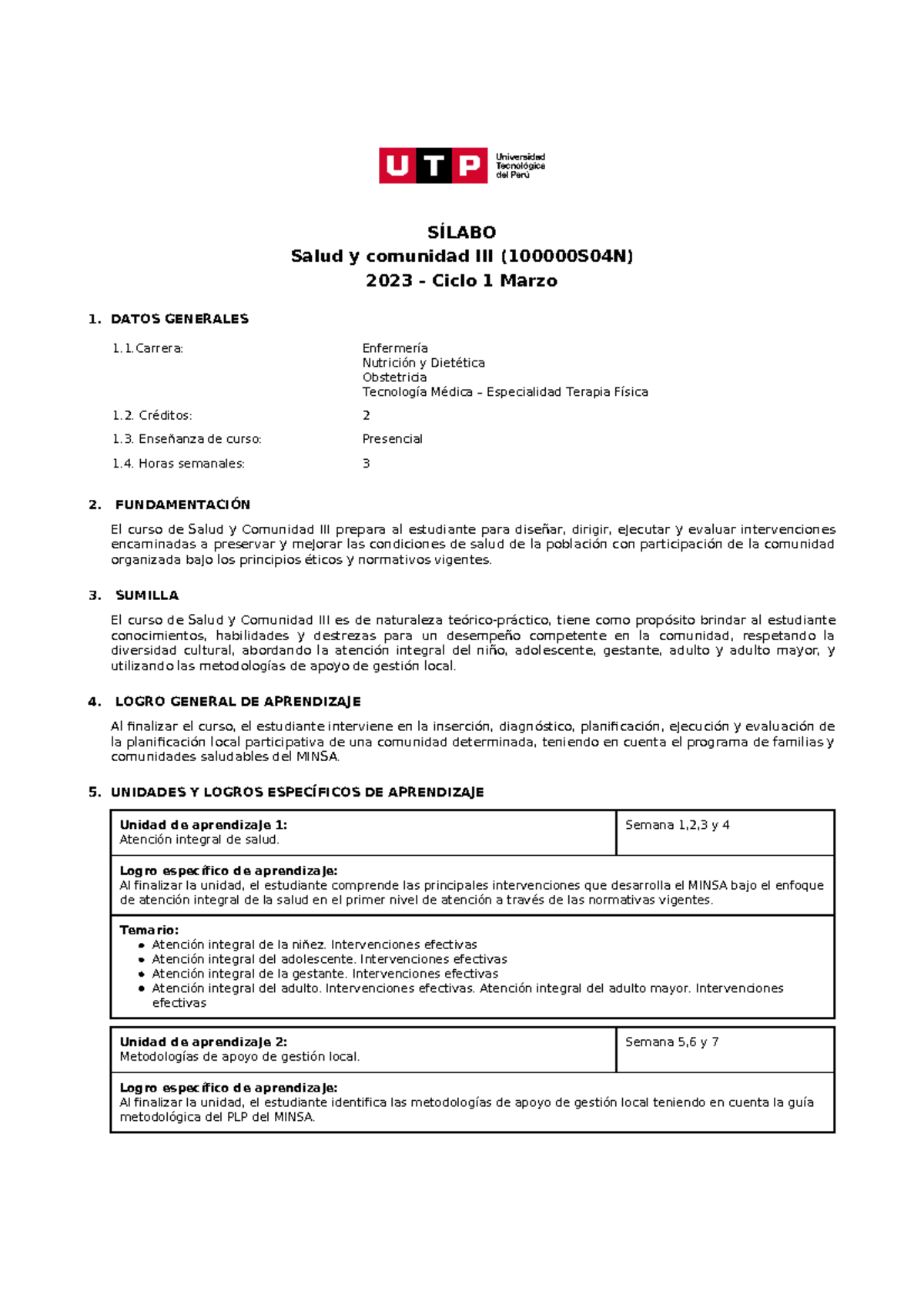 100000 S04N Salud YComunidad Iii - Document Preview