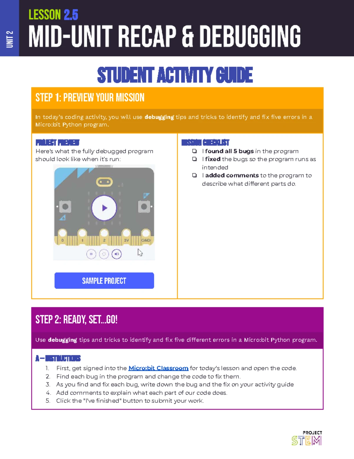 Student activity guide for coding with EarSketch: lesson 5.3 - Studocu