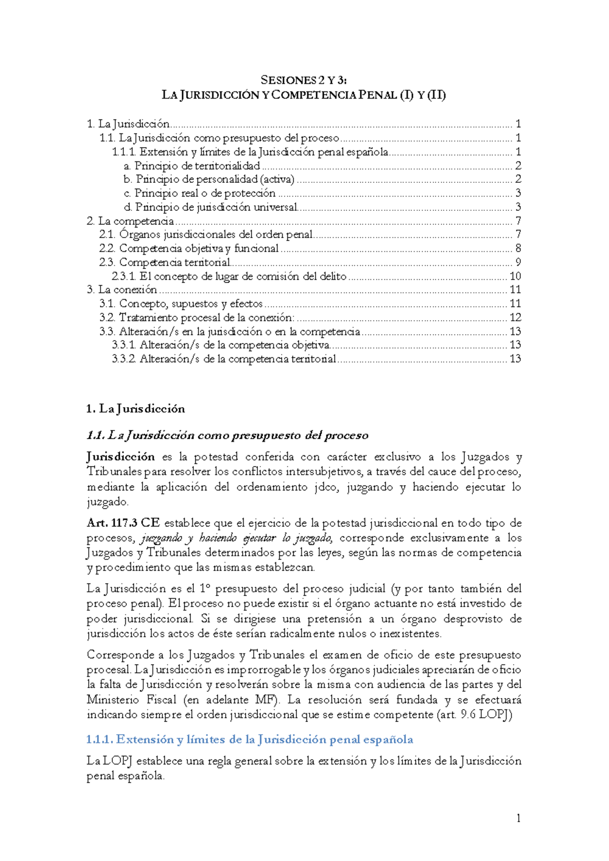 Título del documento: Jurisdicción y Competencia Penal en el Proceso ...