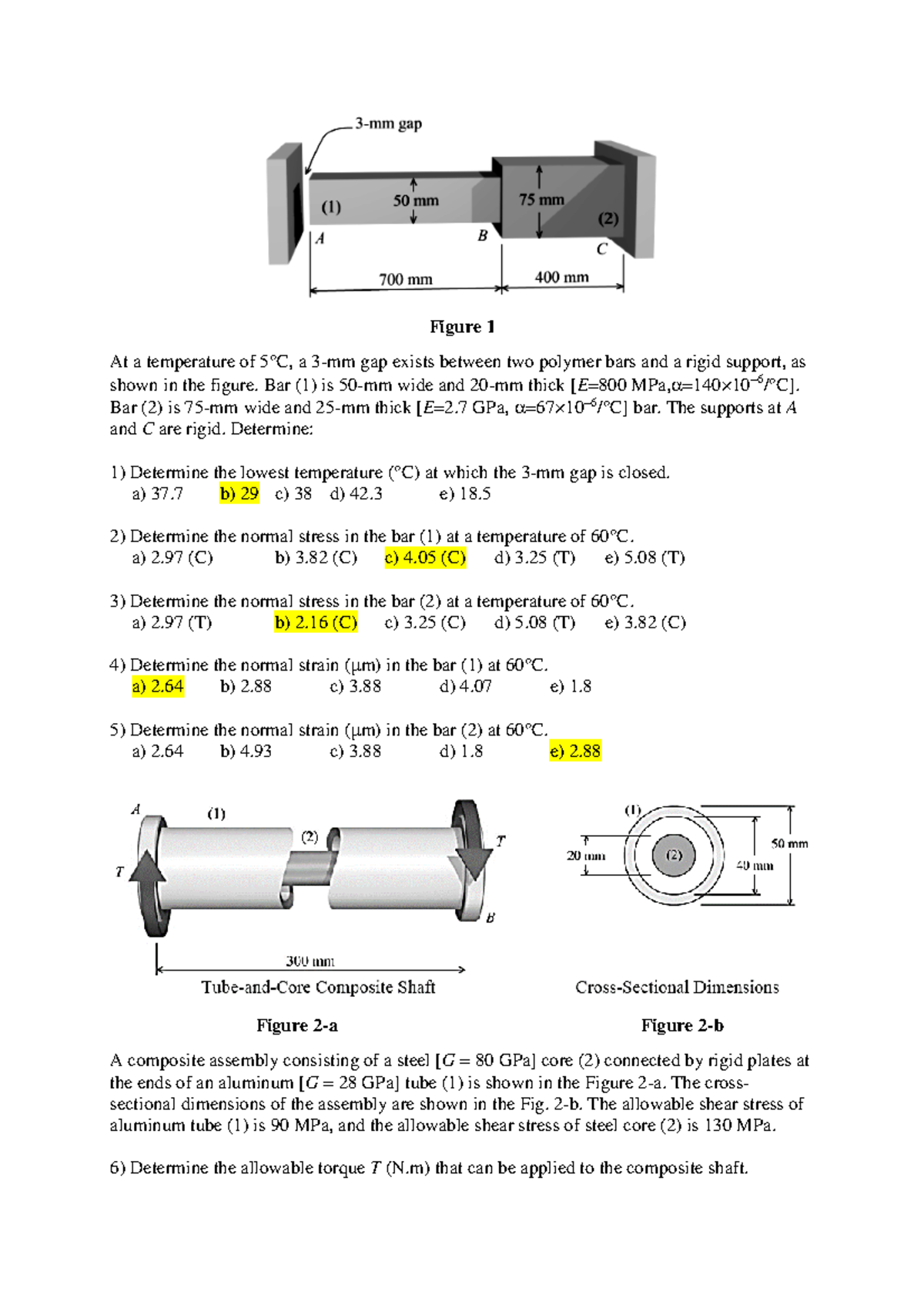 Sample Final Exam - Strength of Materials I - Karabuk - Studocu