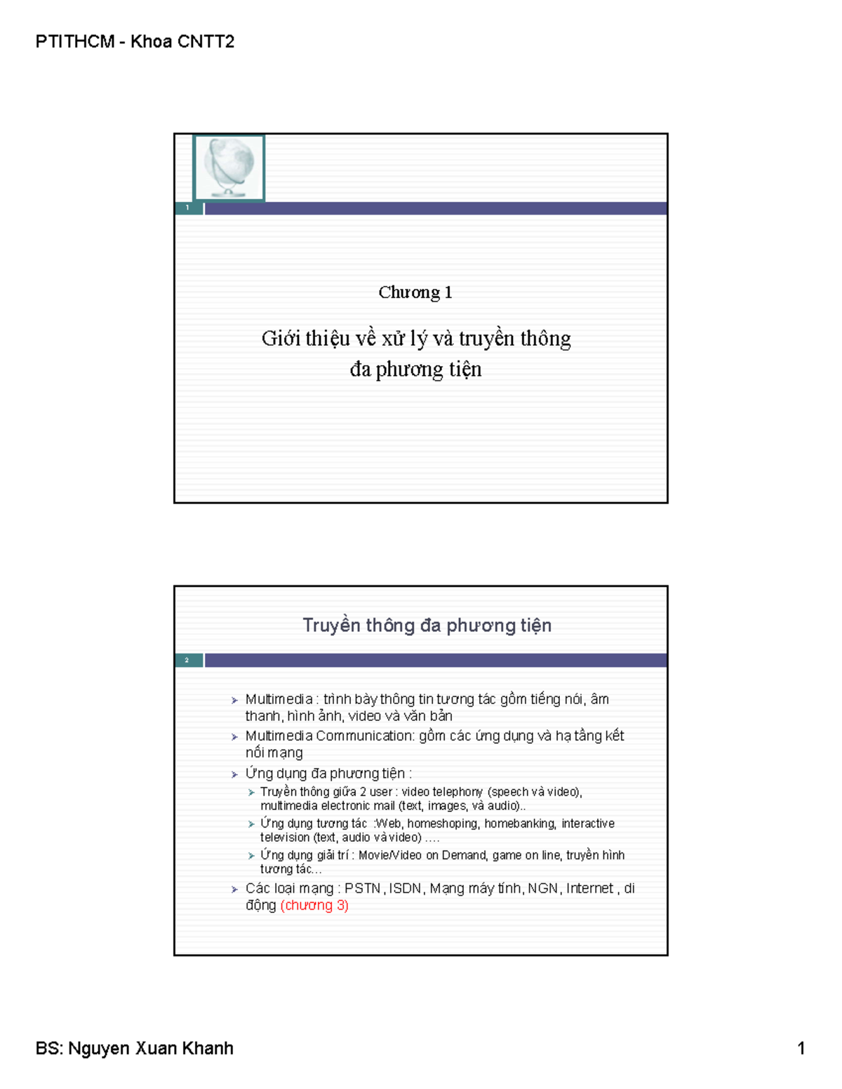 Chuong 1 2slide-1page - dsdasd - Chương 1 Giới thiệu về xử lý và truyền ...