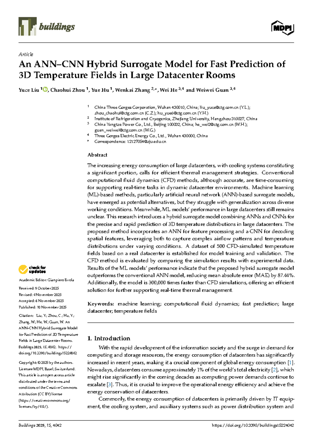 Hybrid ANN-CNN Surrogate Model for Rapid 3D Temp Prediction in ...