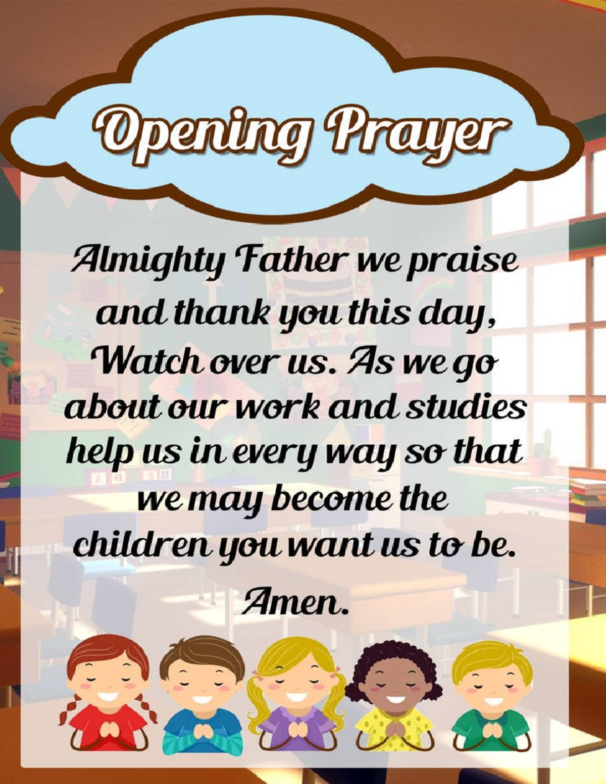Prayer for Guidance and Support in Daily Tasks - Studocu