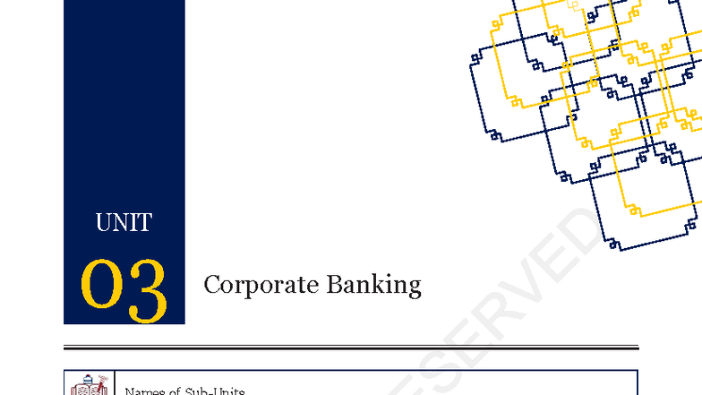 MBA BFSI 03: Corporate Banking Overview and Key Concepts - Studocu