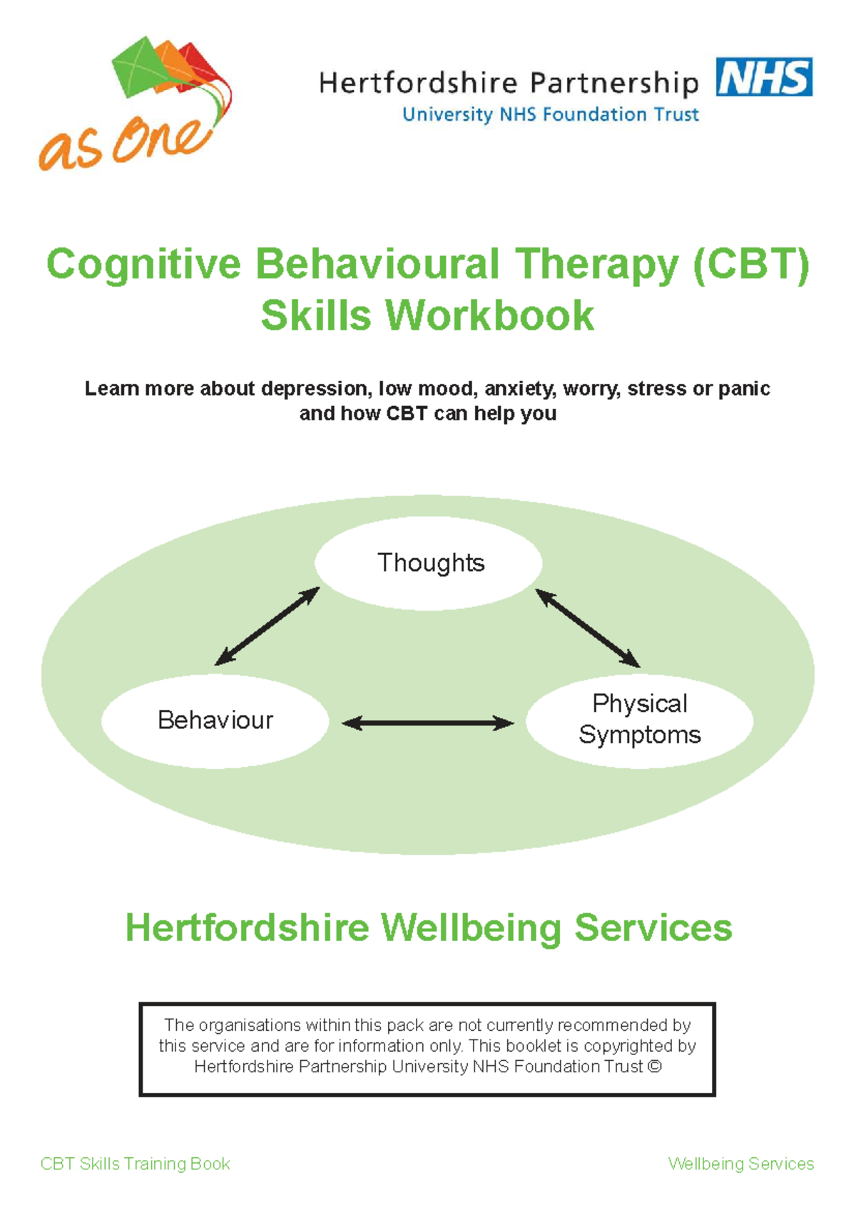 CBT Skills Workbook: Managing Anxiety, Depression & Stress (2016) - Studocu