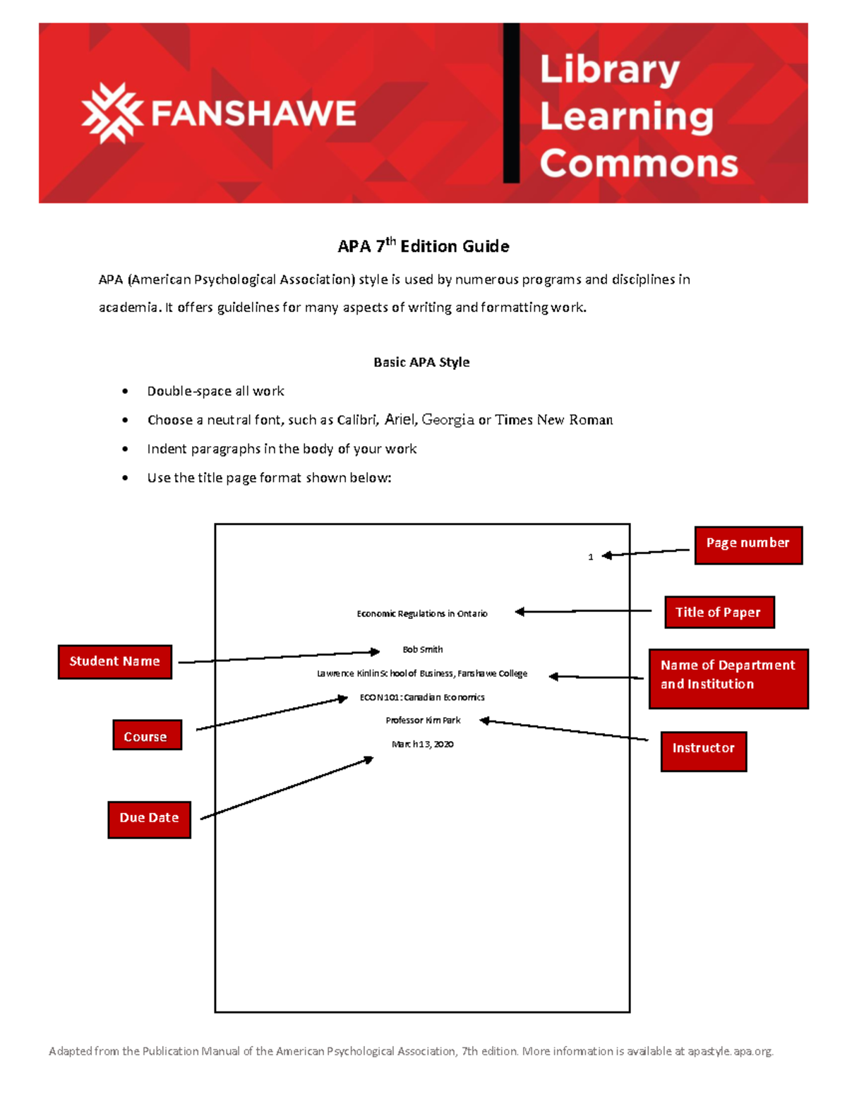 APA 7th Edition Formatting and Citation Guide for Students - Studocu