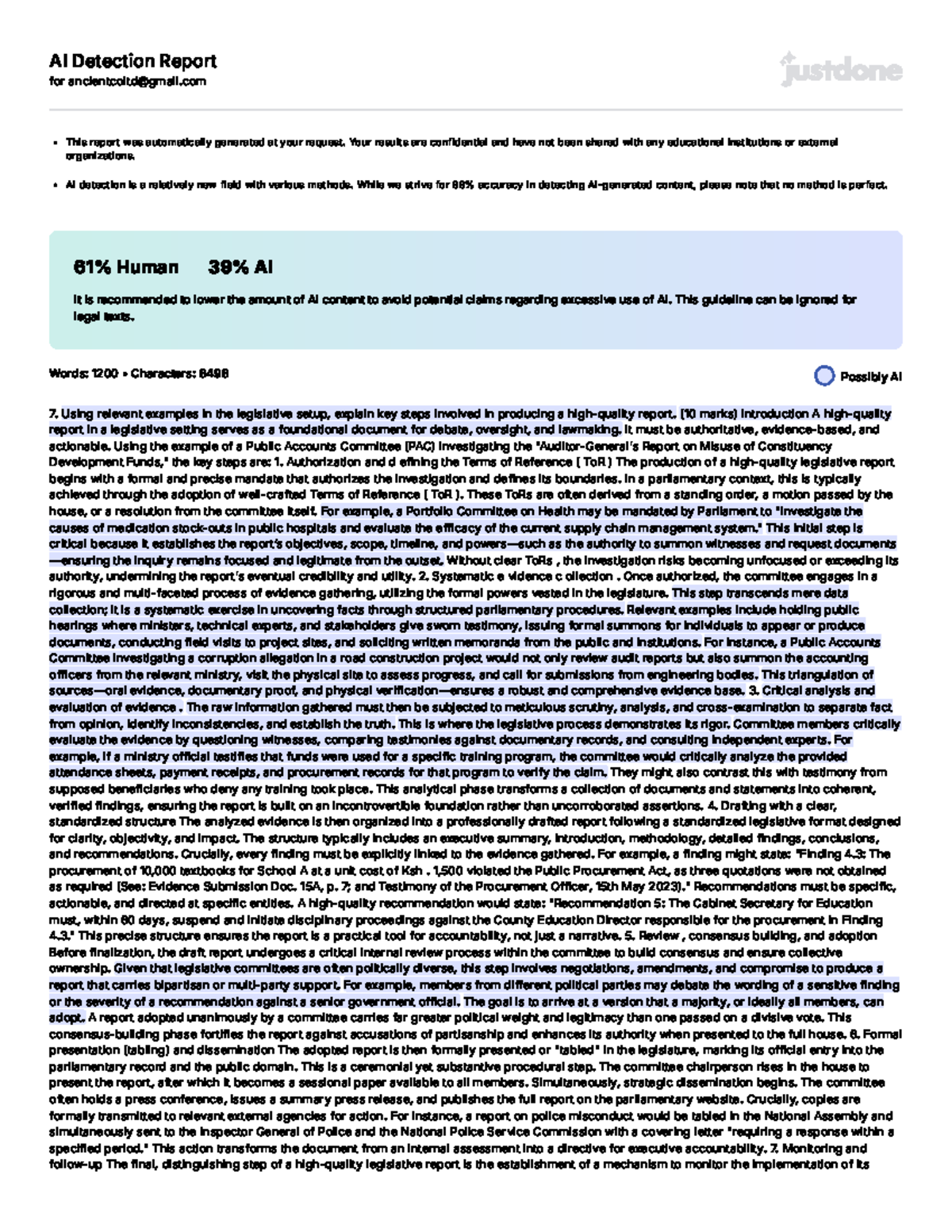 Legislative Report Production Steps: A Comprehensive Guide (AI-DET 101 ...